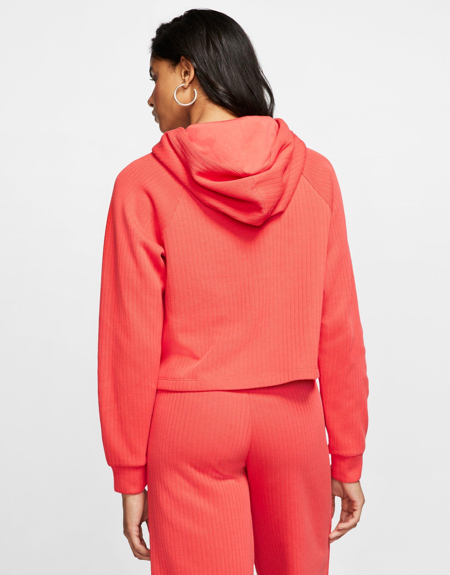 nike ribbed hoodie