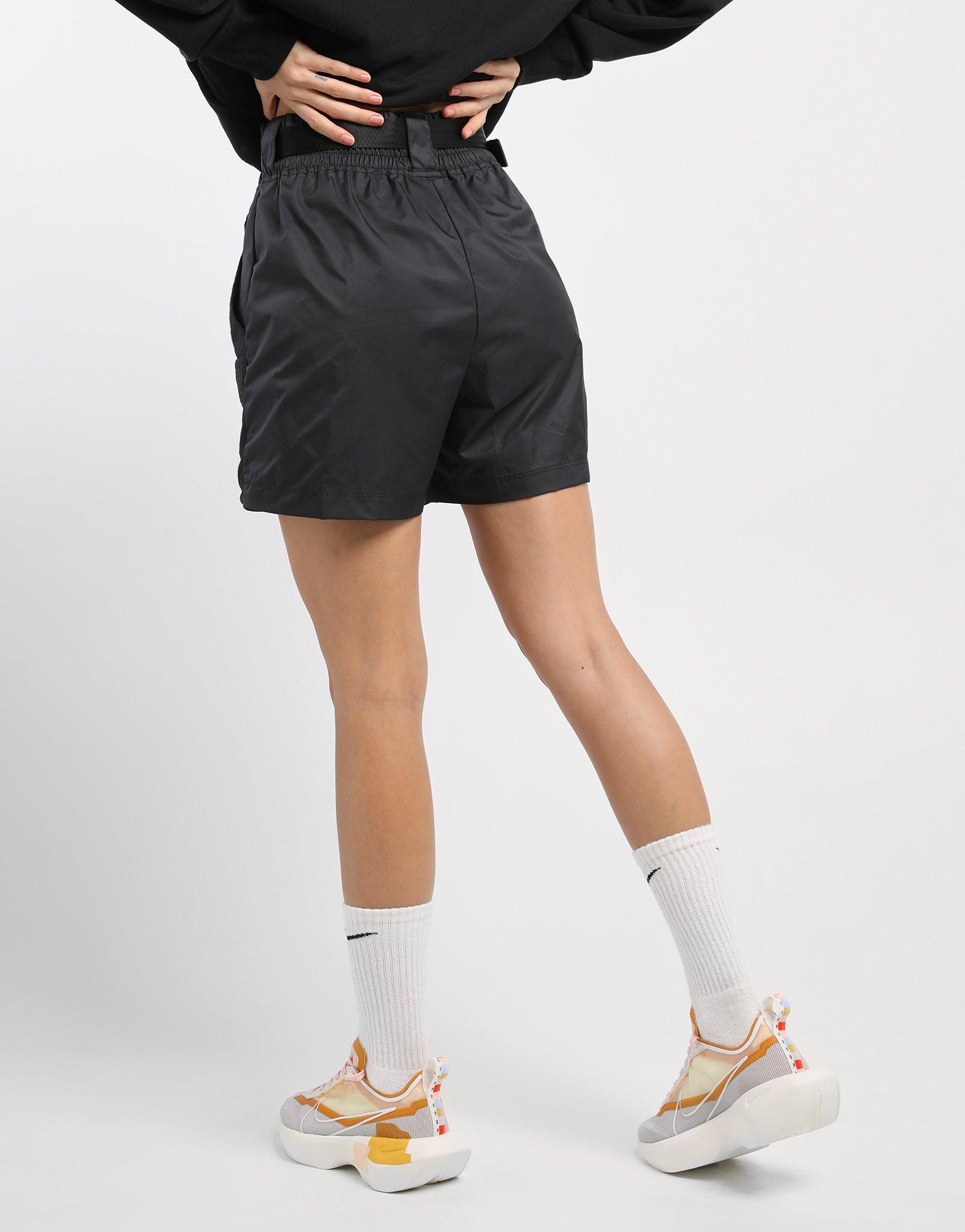 nike swoosh woven shorts womens