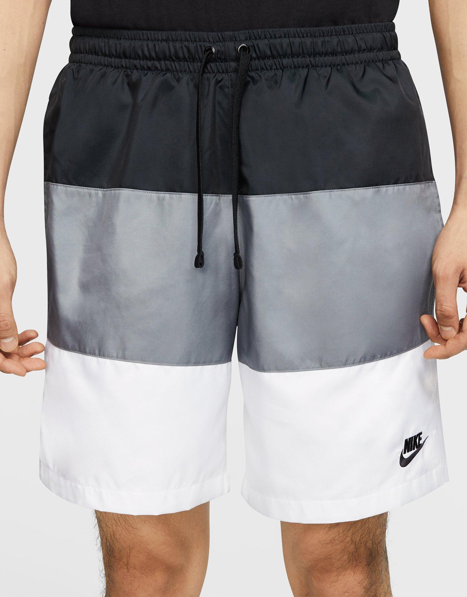 nike colour block woven shorts in pink