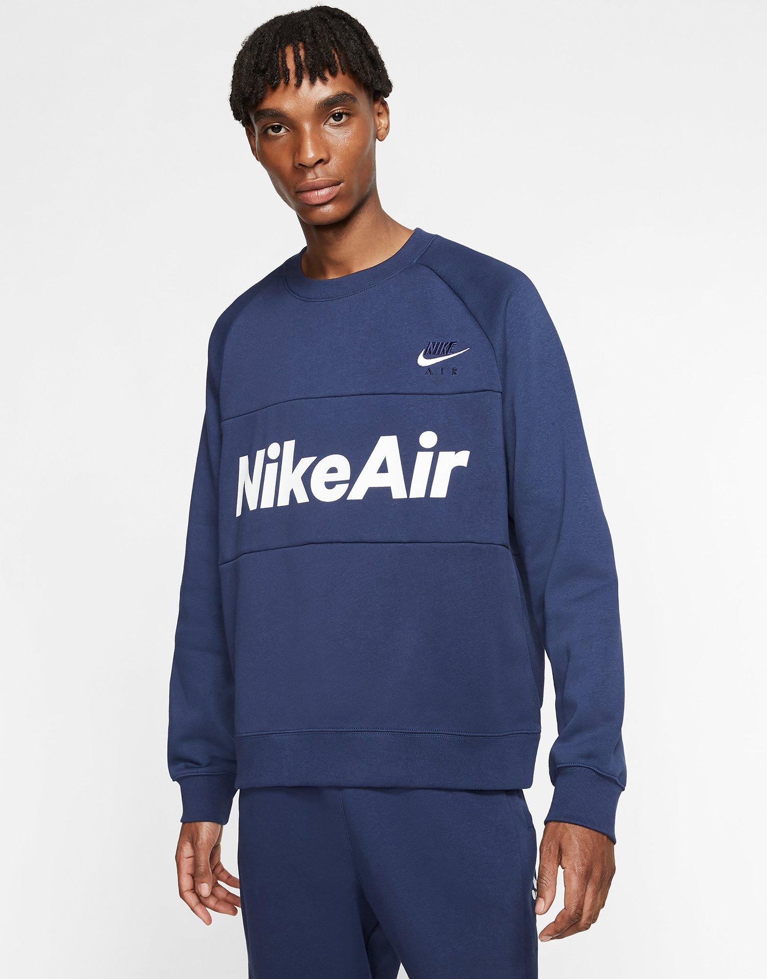 nike air sweatshirt blue