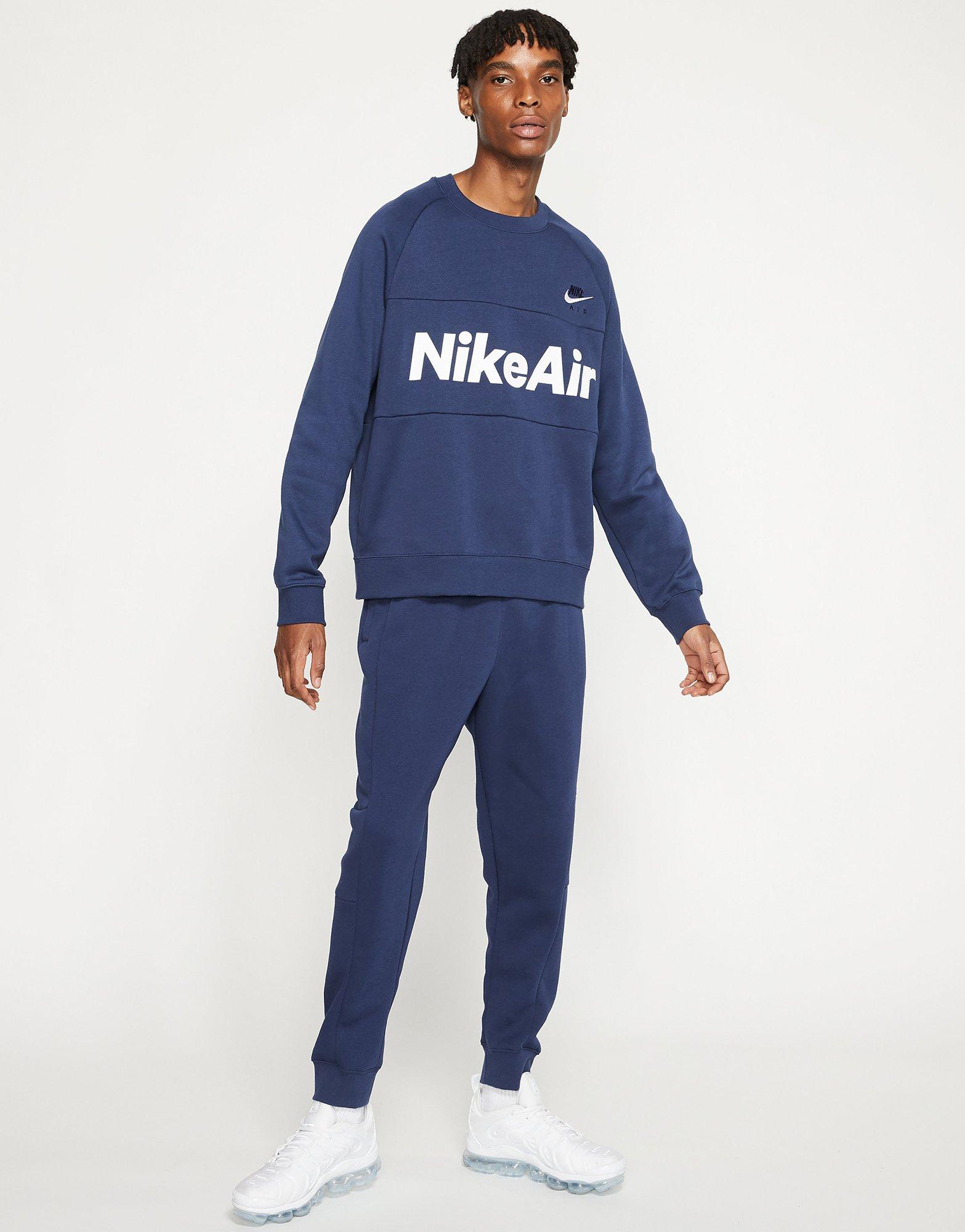 nike air crew sweatshirt blue