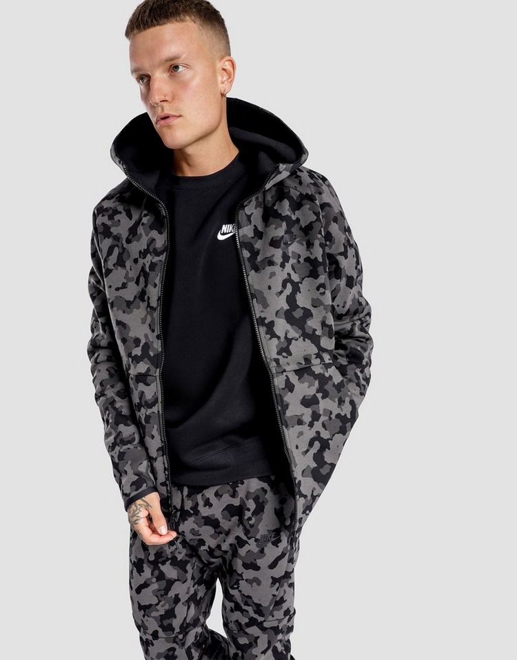 grey tech fleece hoodie