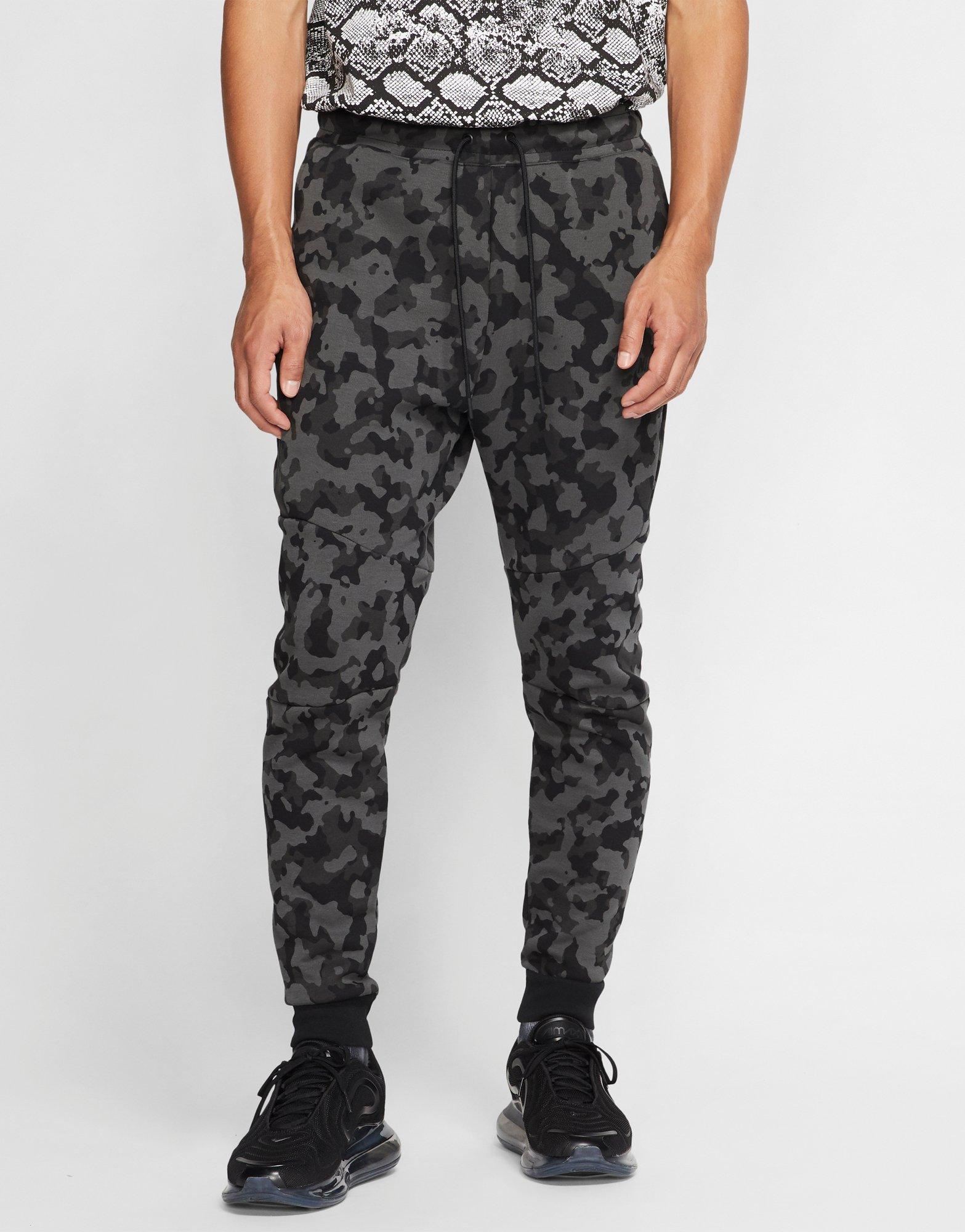 nike tech joggers black and grey