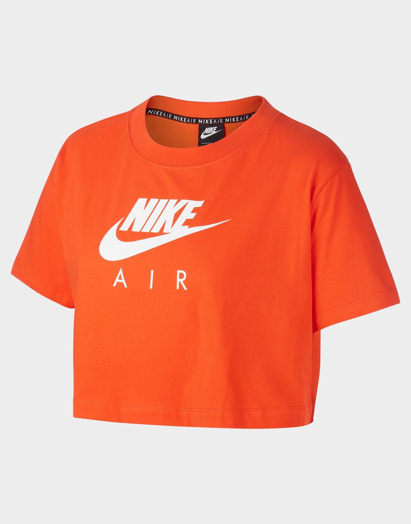 orange nike t shirt women's