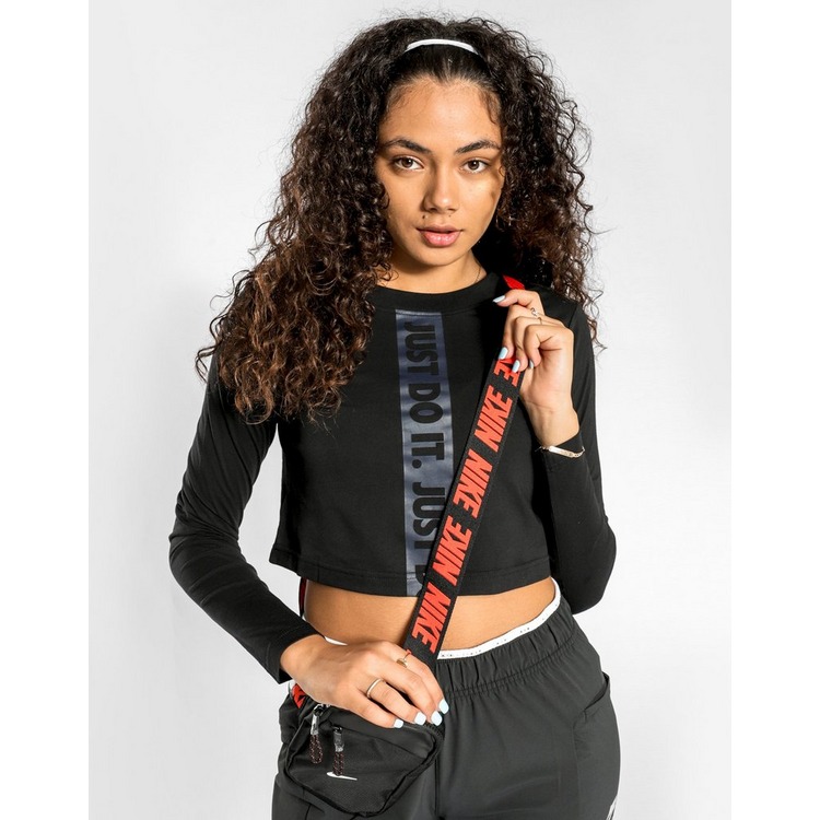Nike Swoosh Run Crop Long Sleeve T-Shirt