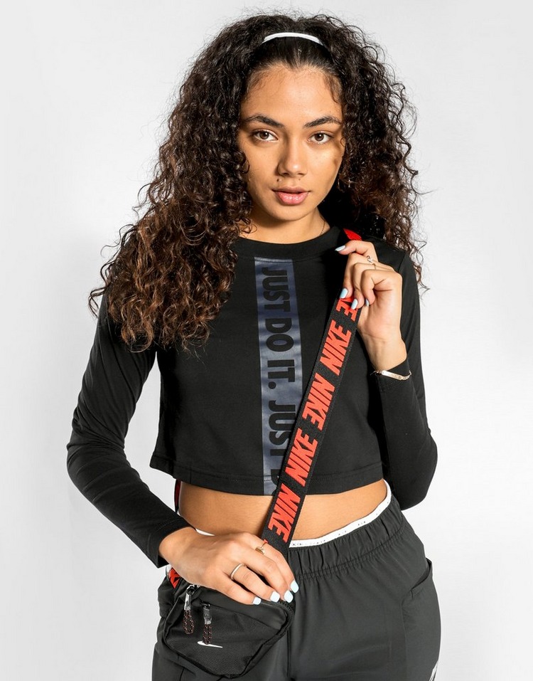 Nike Swoosh Run Crop Long Sleeve T-Shirt