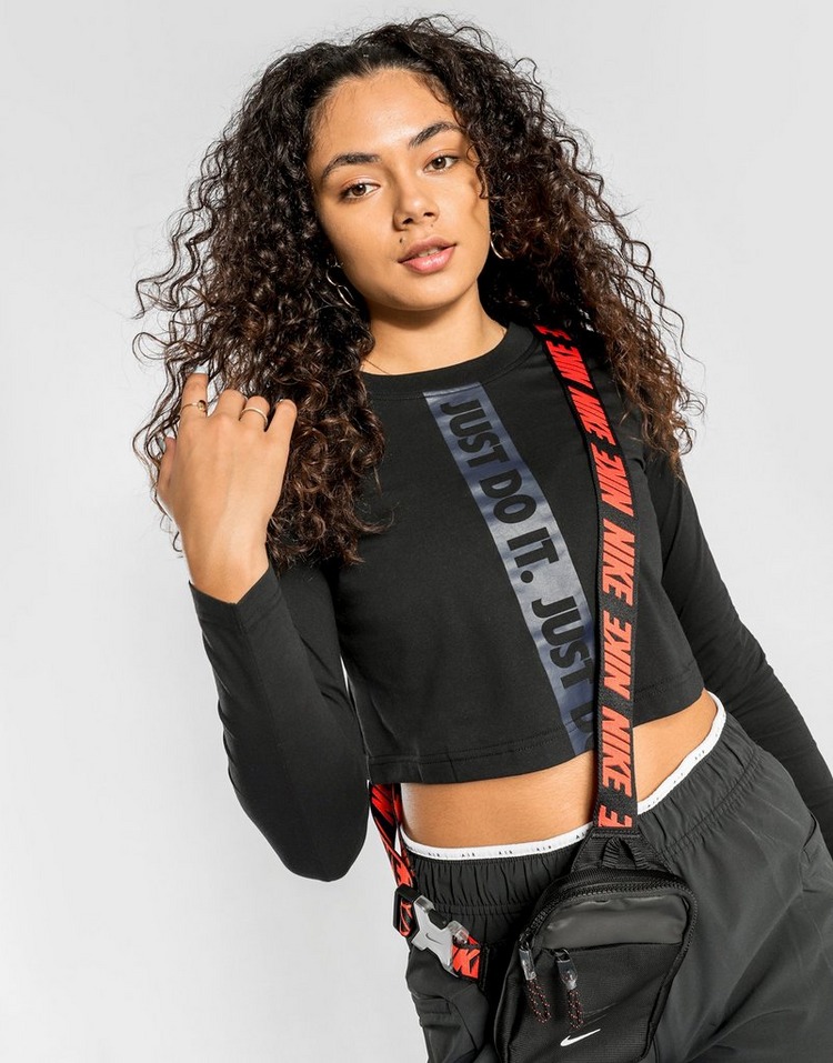 Nike Swoosh Run Crop Long Sleeve T-Shirt