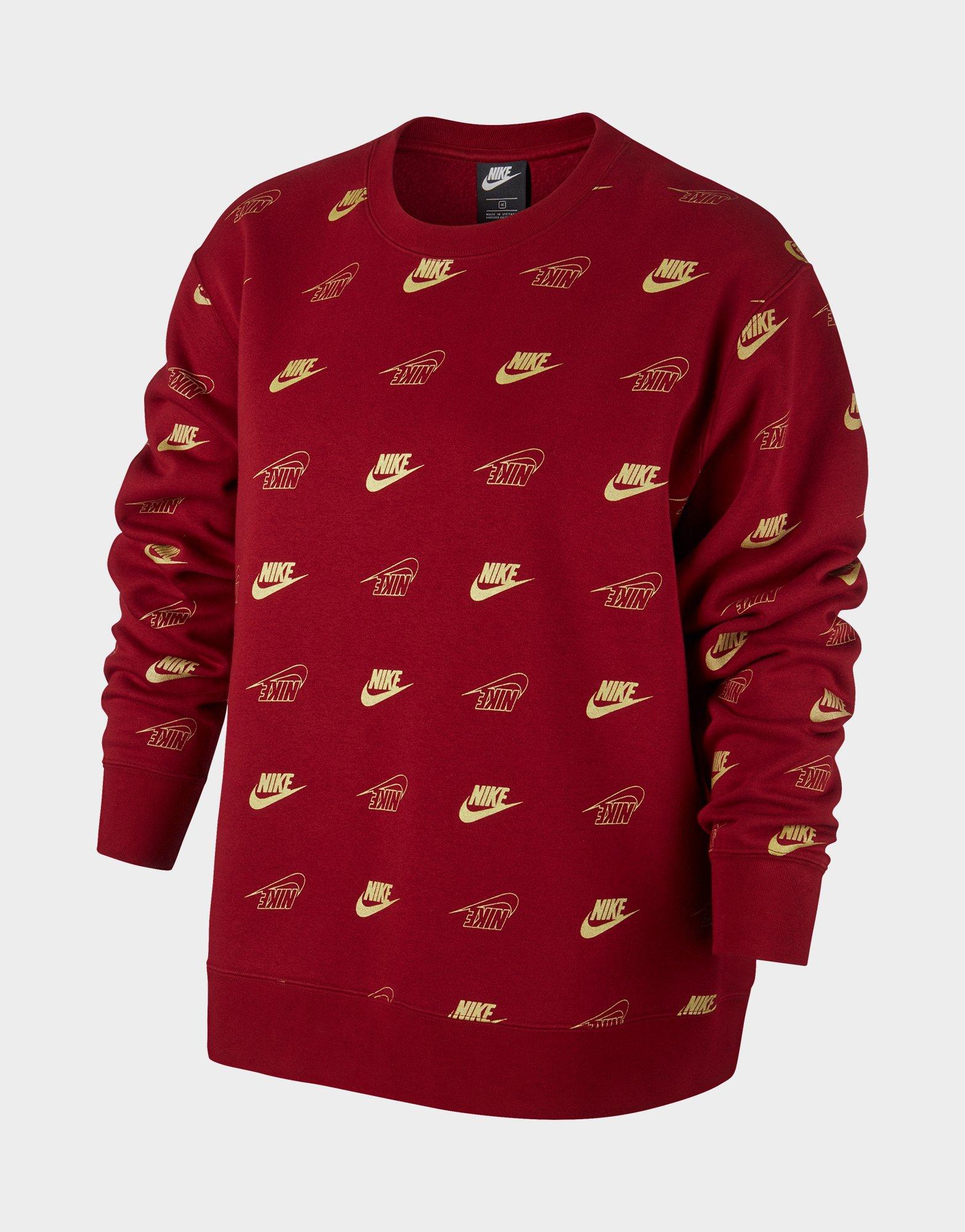 women's fleece crew nike sportswear