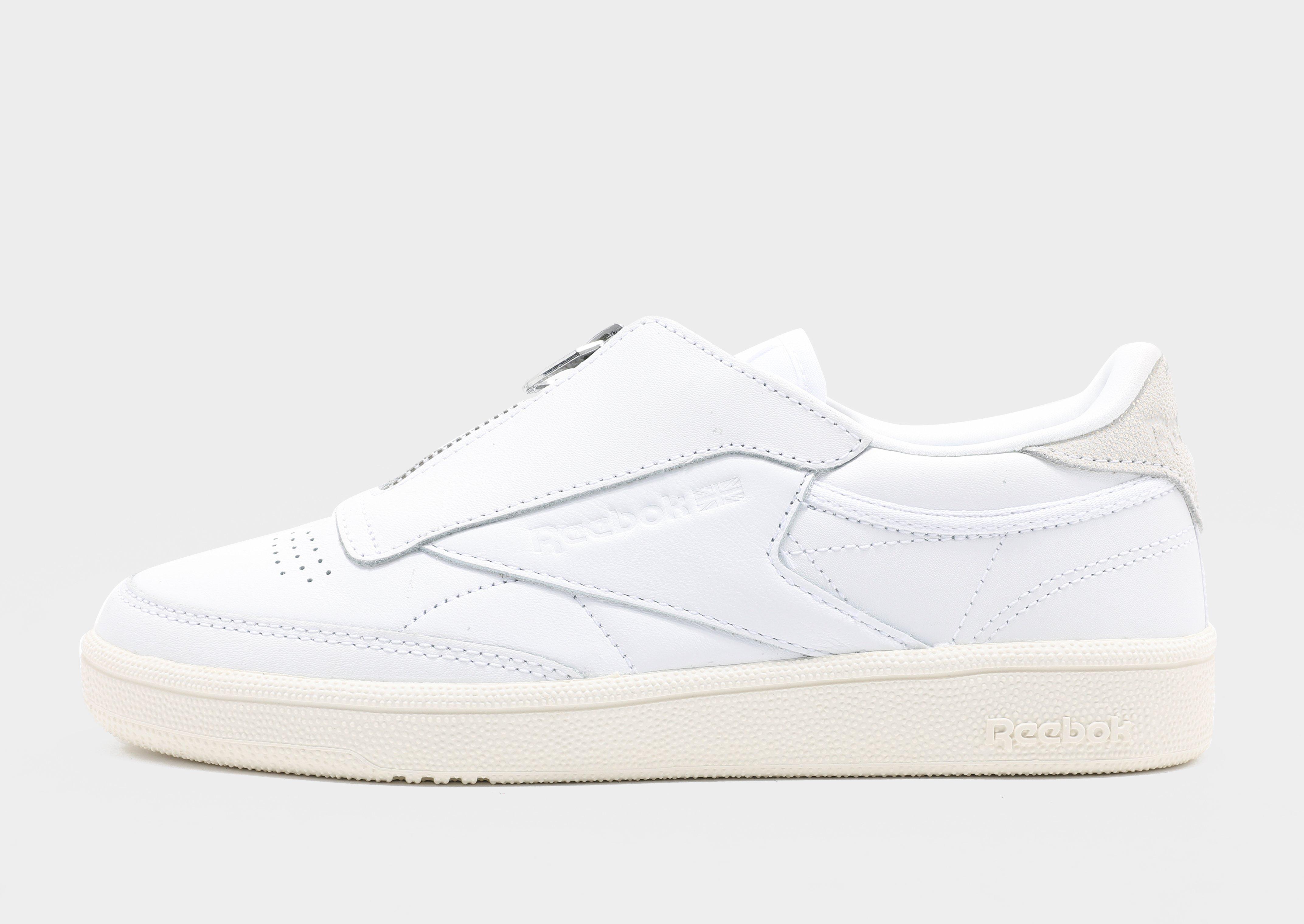 reebok club c 85 zip white
