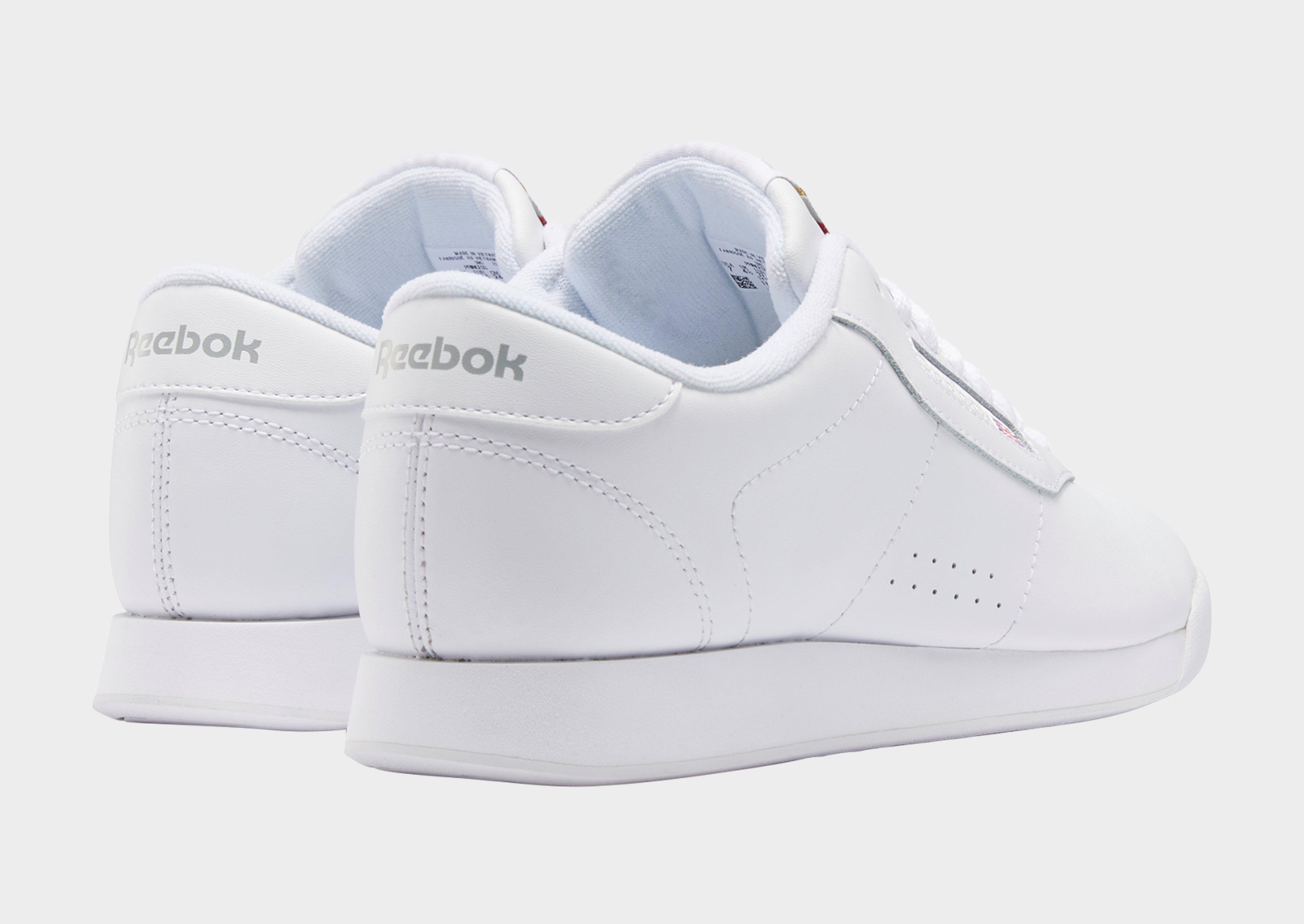 reebok ladies princess white trainers