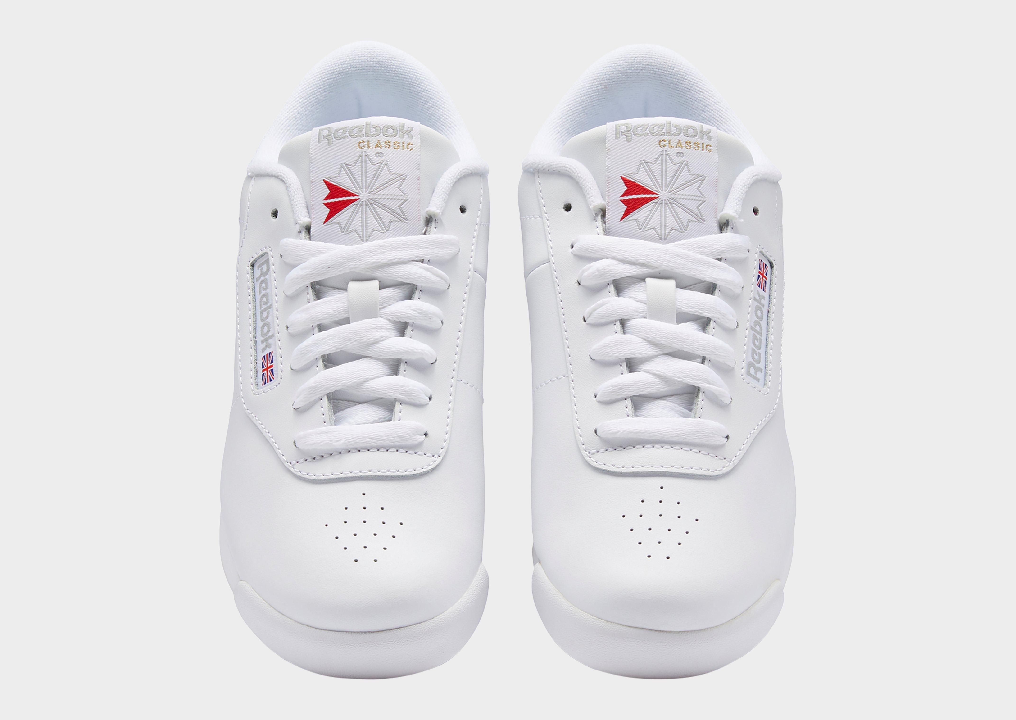 reebok ladies princess white trainers