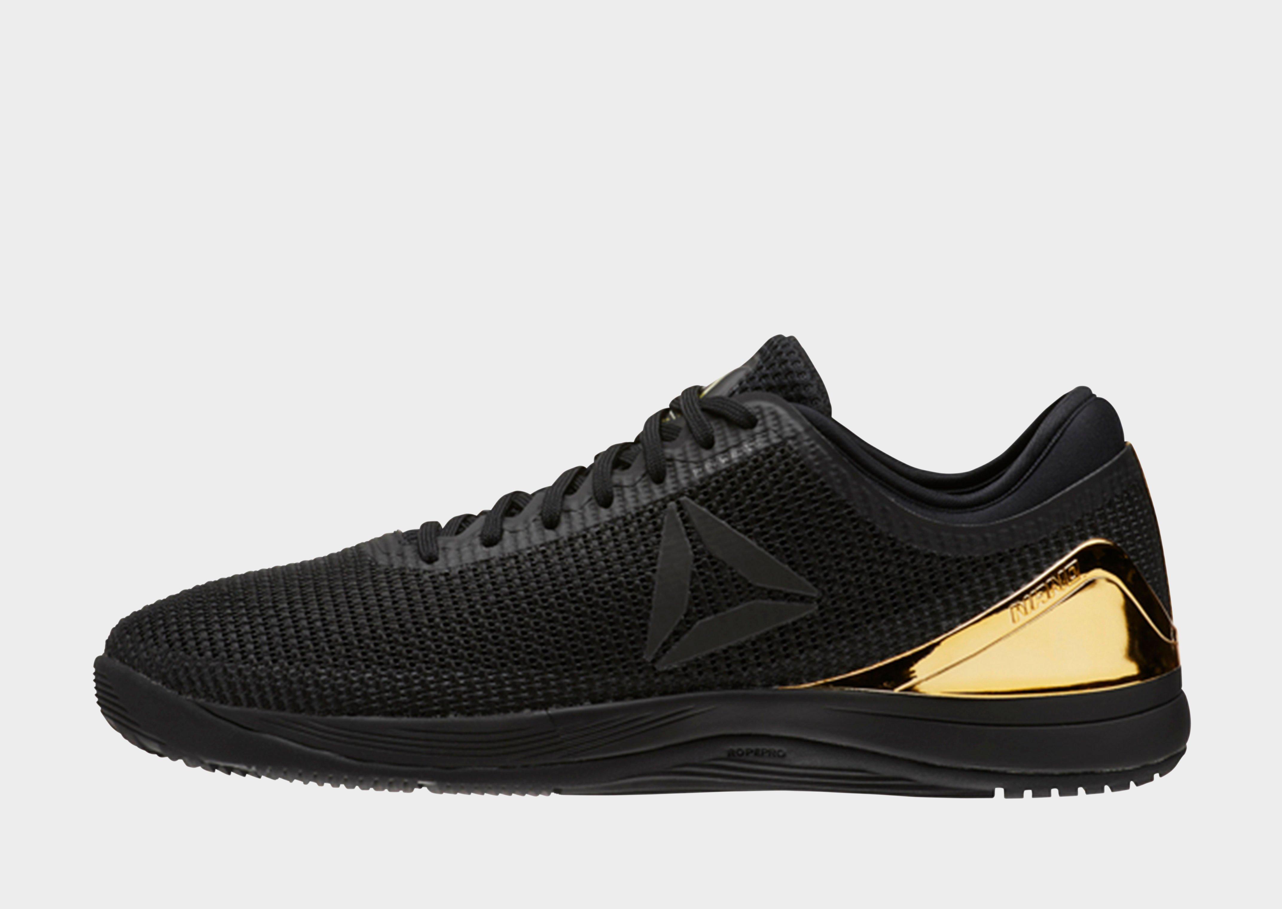 reebok nano 8 black and gold