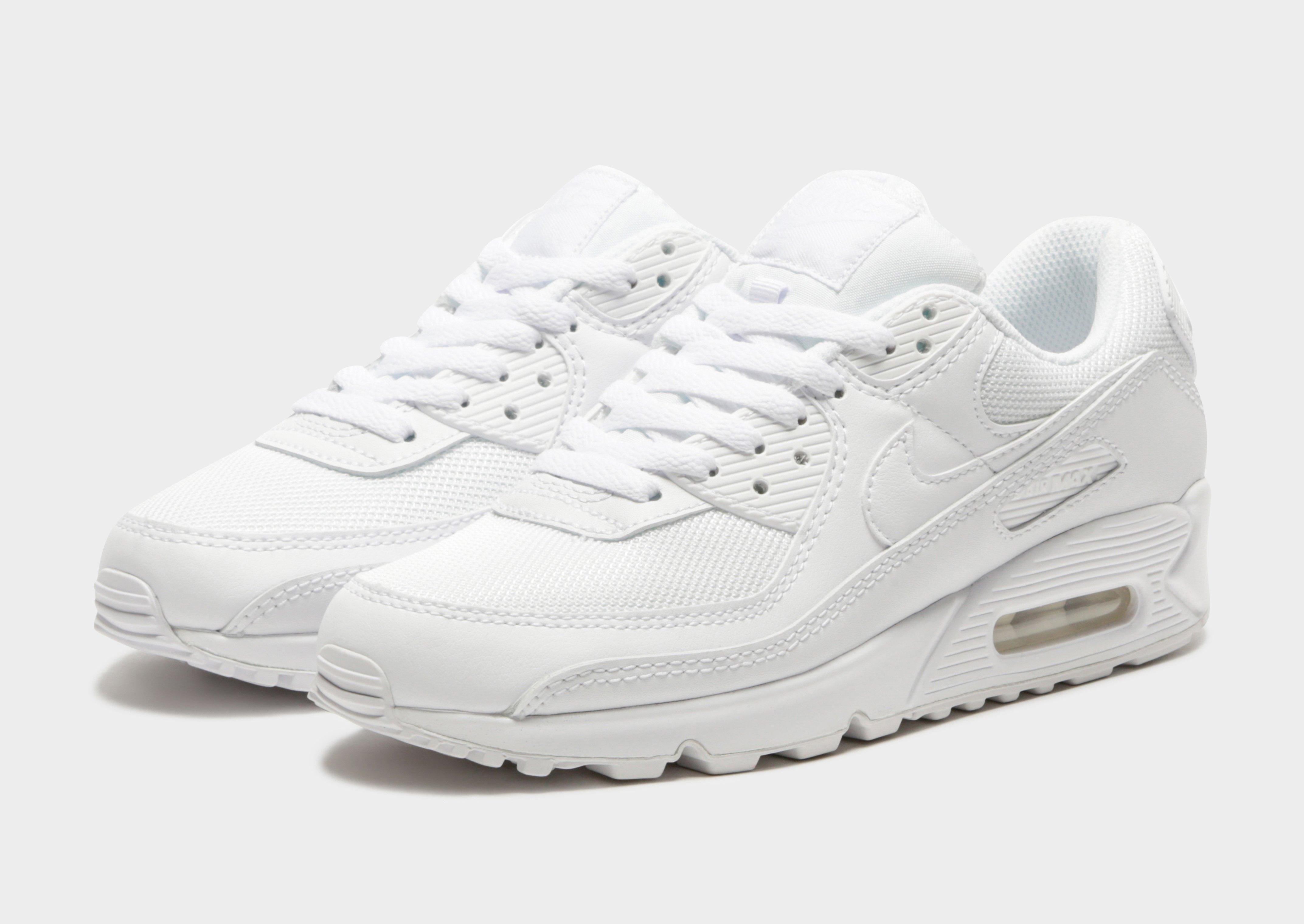 all white nike air max