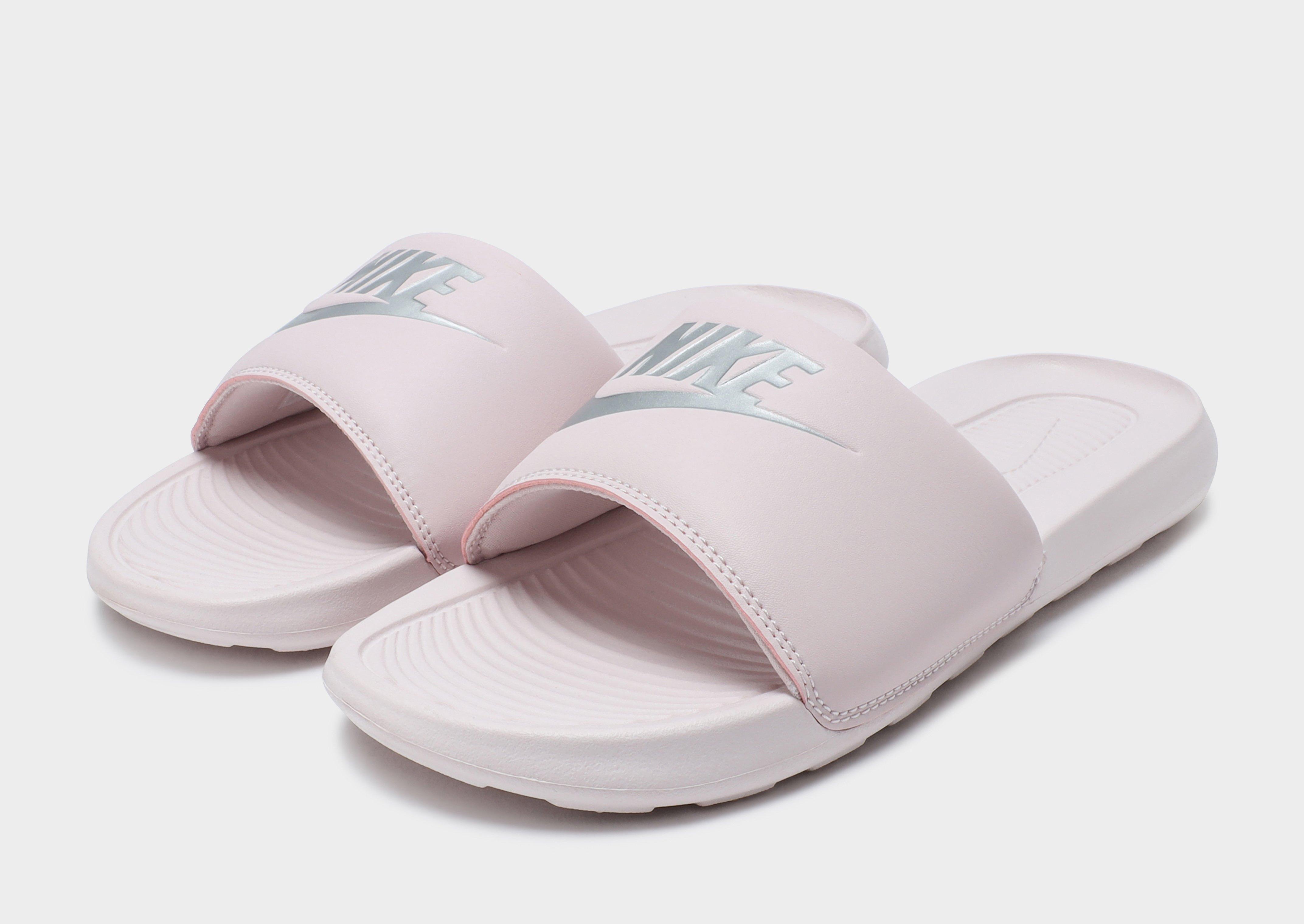 Pink nike sandals store womens