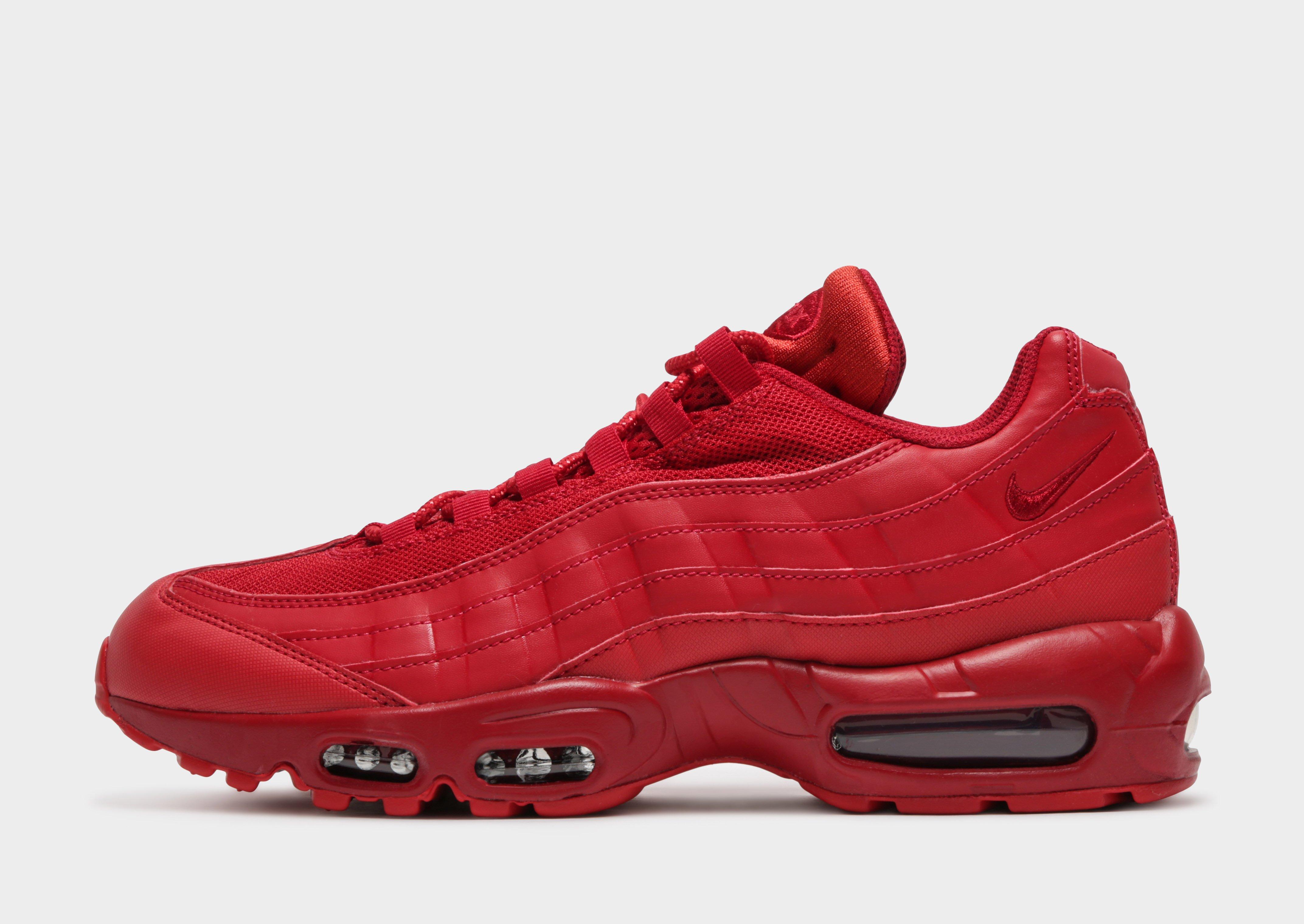 all red nike air max 95