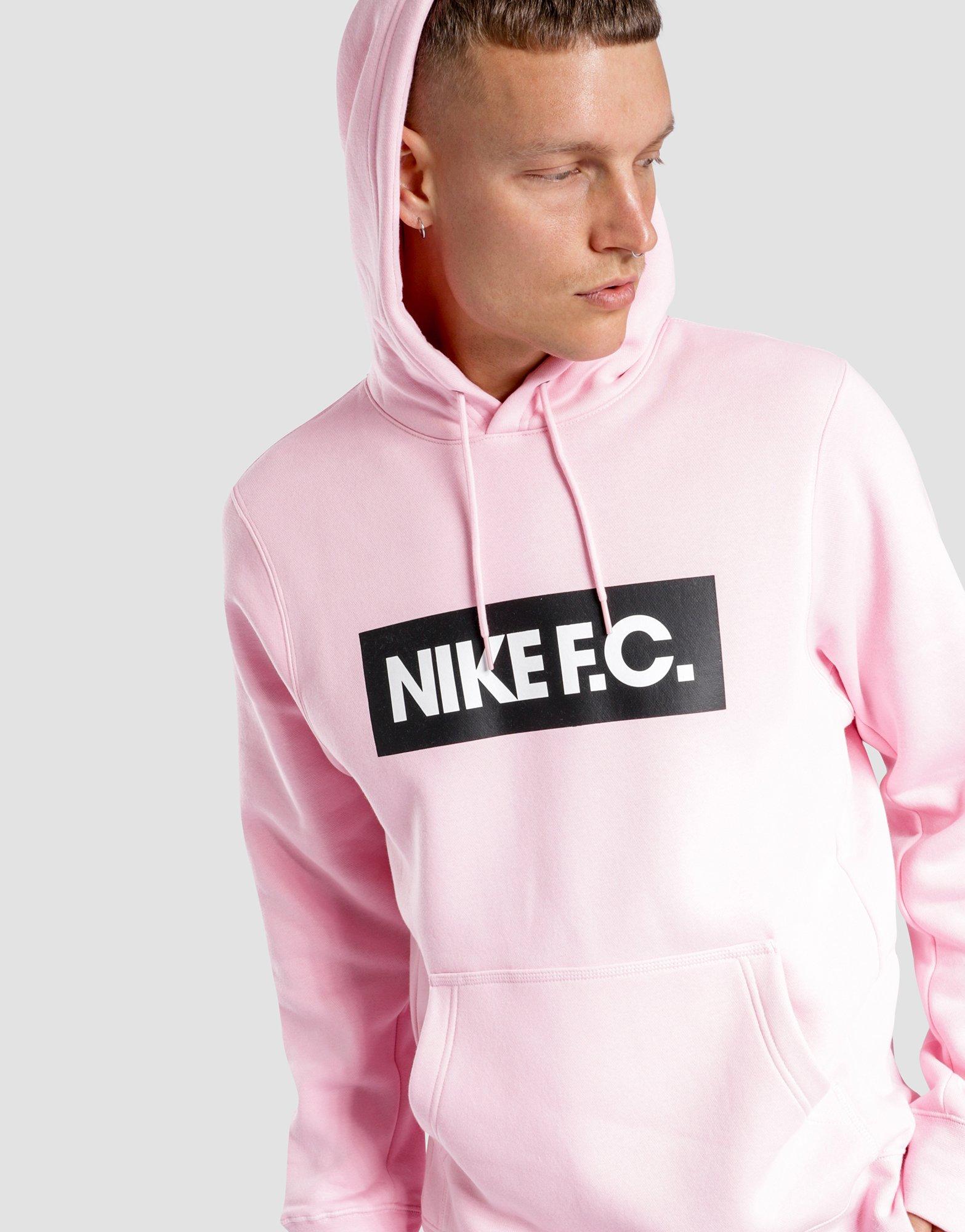 nike fc hoodie pink