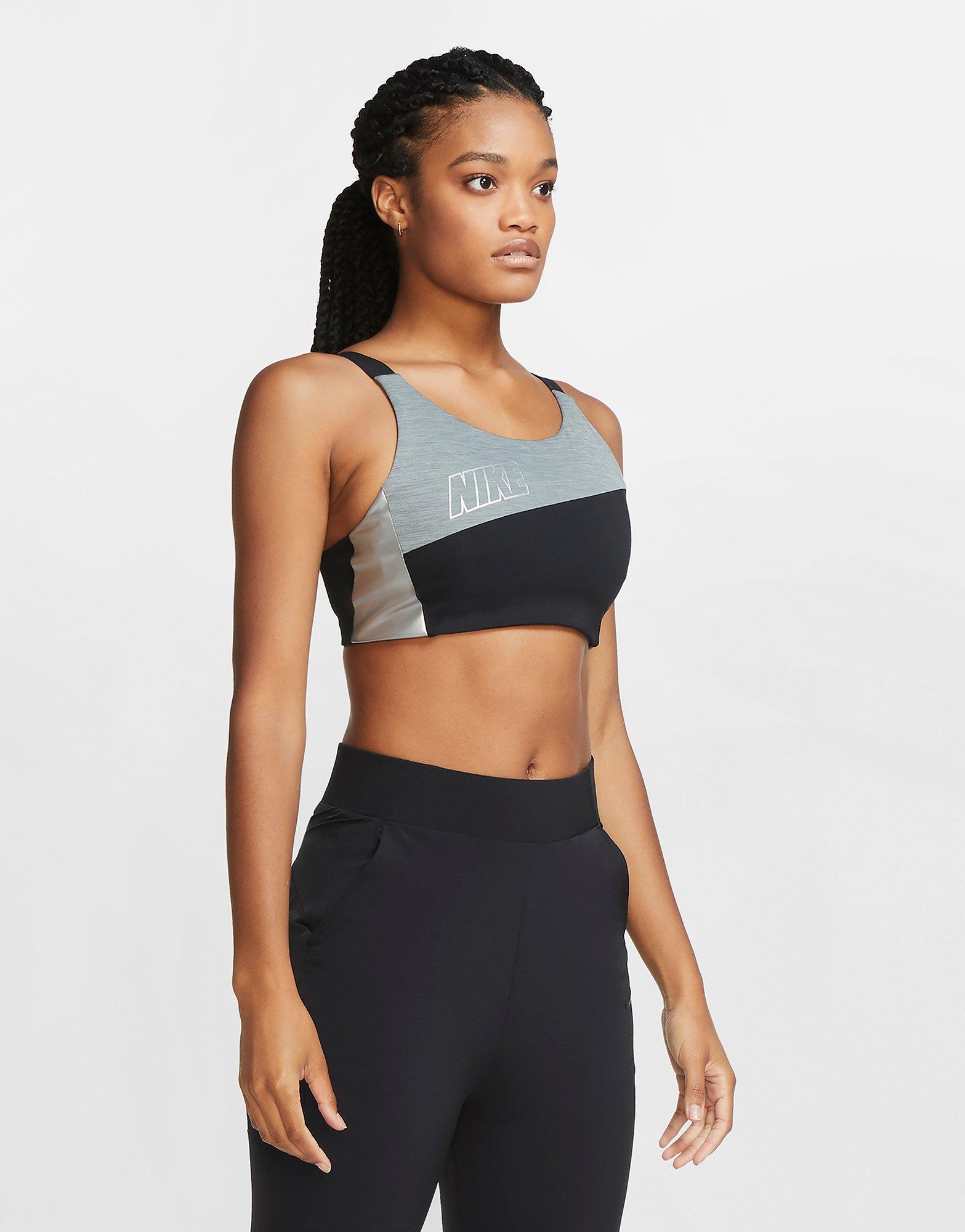 metallic sports bra