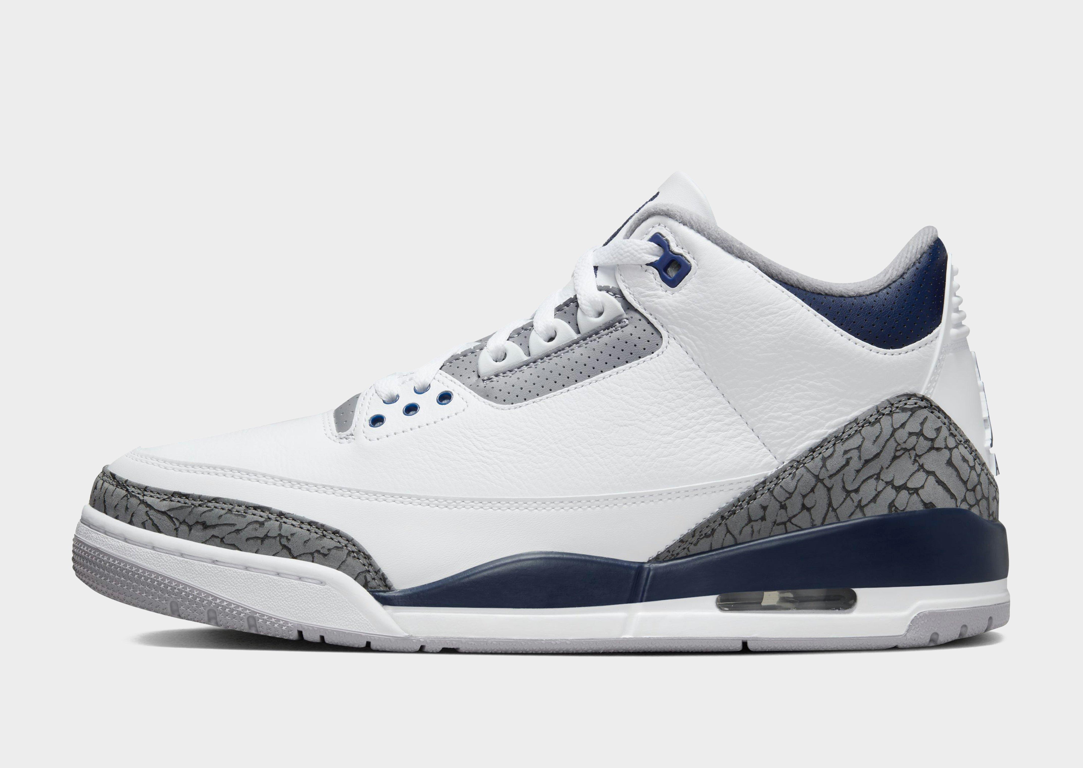 White Jordan Air 3 Retro - JD Sports Singapore