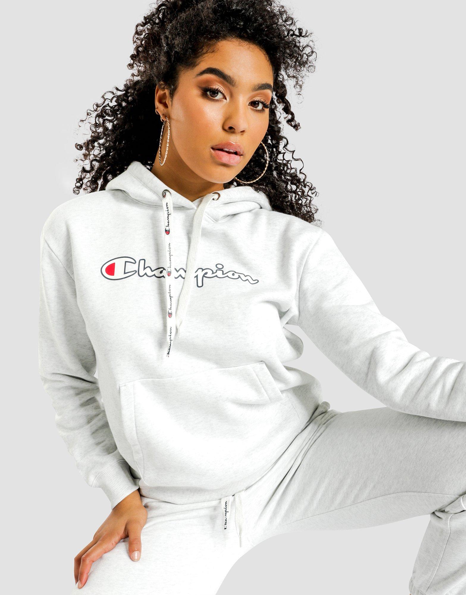 champion tape overhead boyfriend hoodie