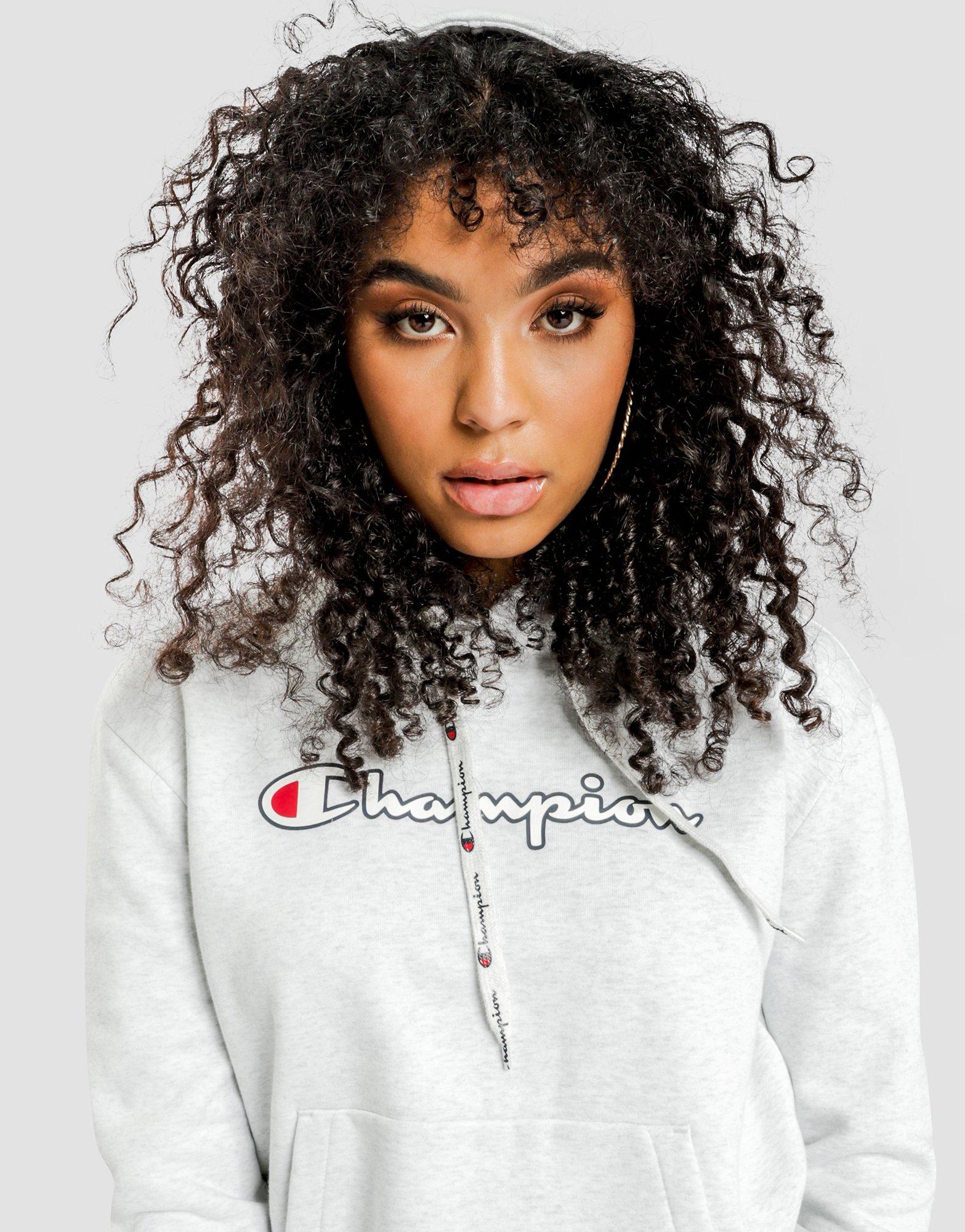 champion tape overhead boyfriend hoodie