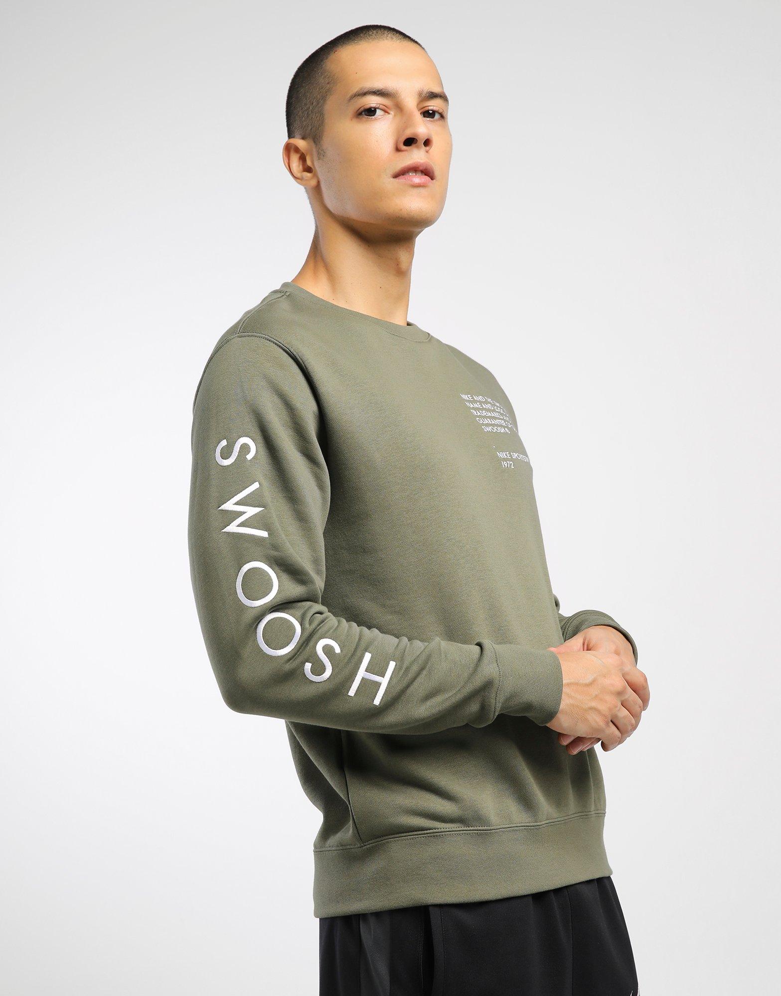 nike swoosh crew neck sweat