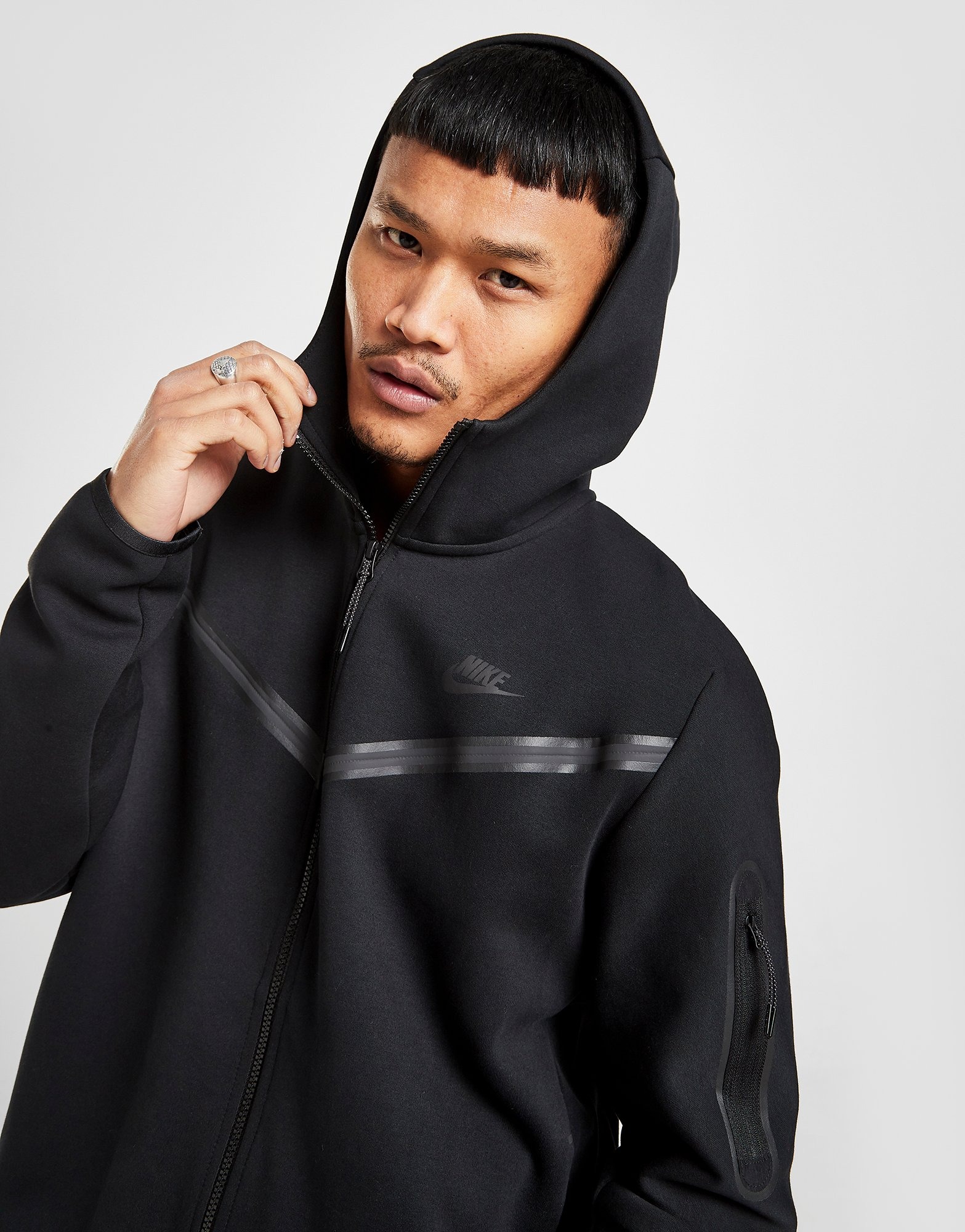 Nike Tech Fleece Full-zip Hoodie In Black | ubicaciondepersonas.cdmx.gob.mx