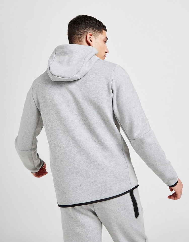 Grey Nike Tech Fleece Full Zip Hoodie | JD Sports