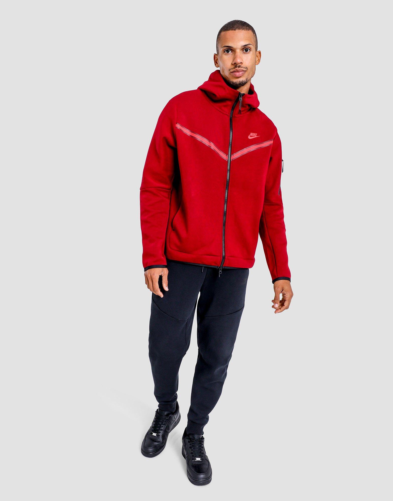 red nike tech jacket