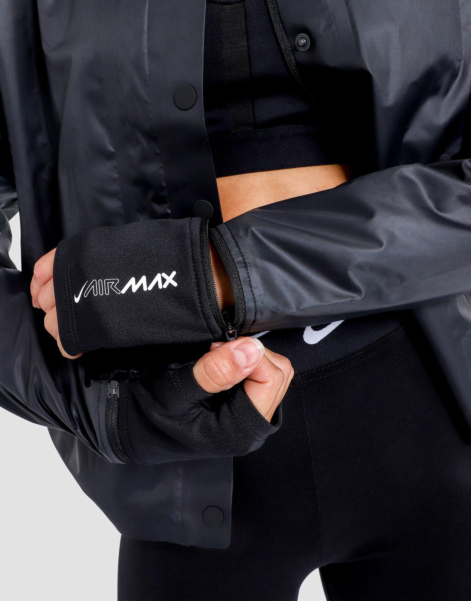 black nike air max jacket