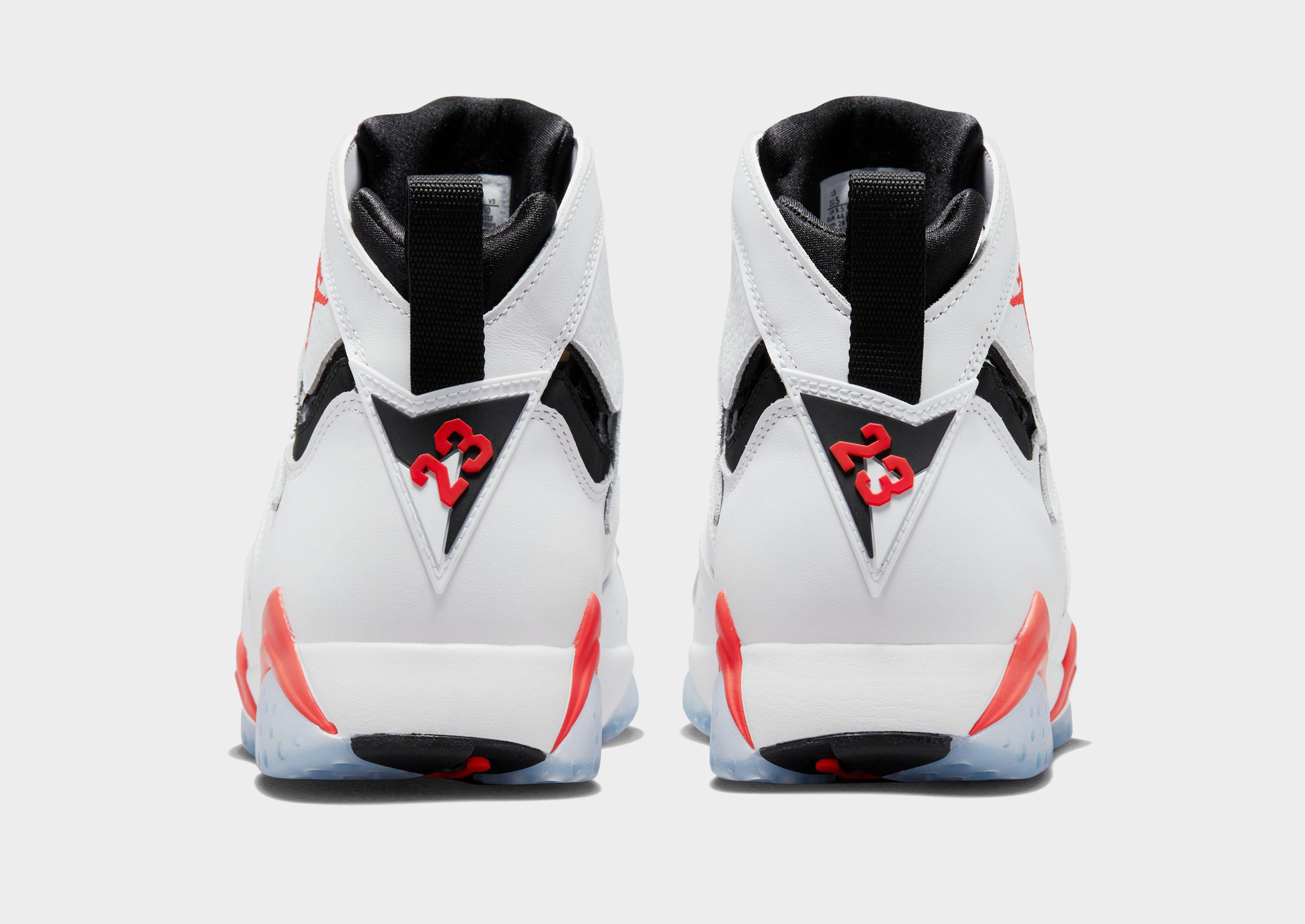 red and white jordan retro 7