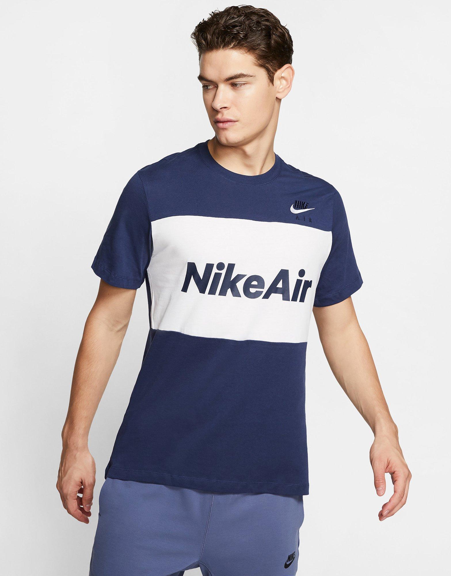 nike air t shirt blue