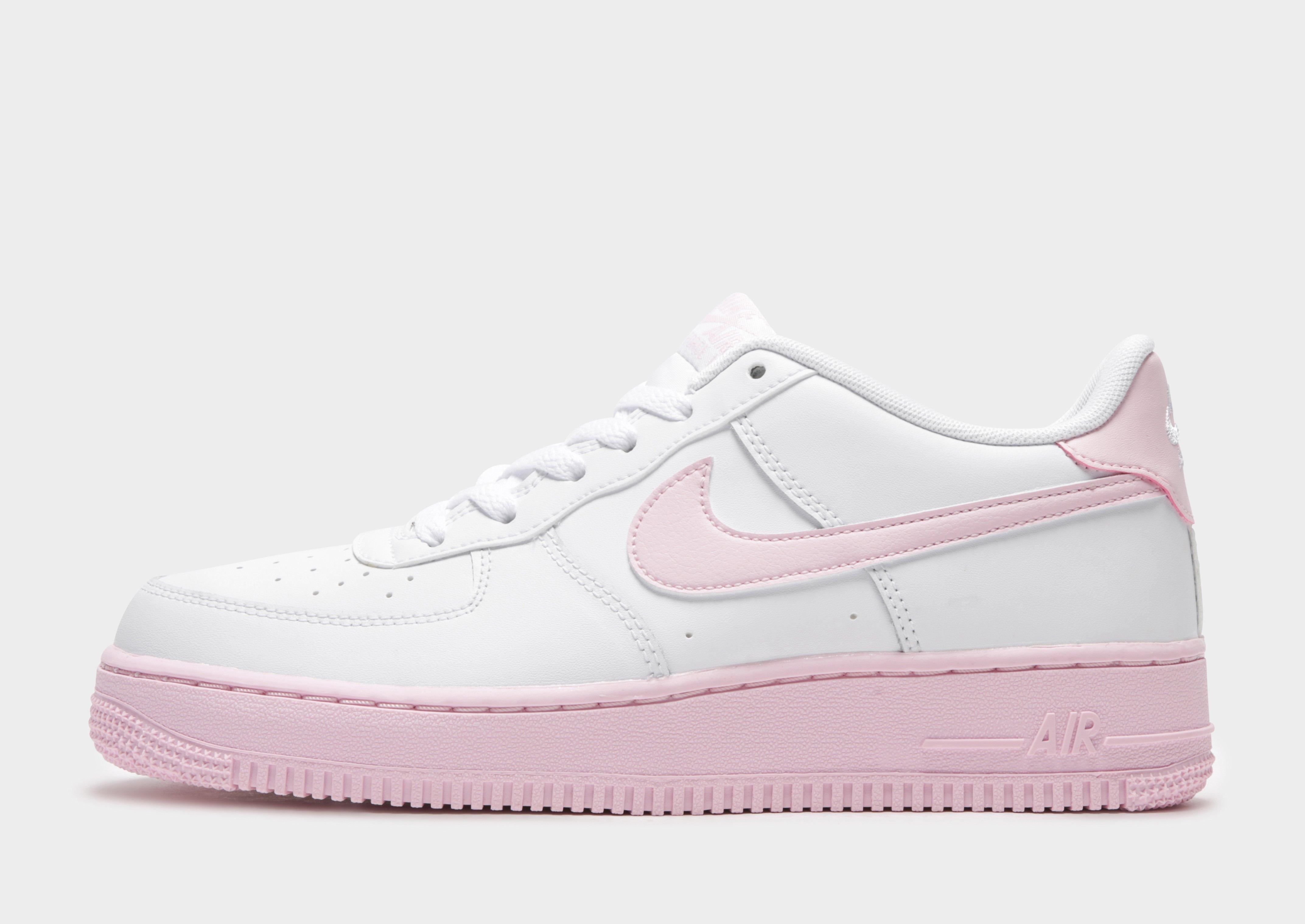 pink nike air force 1 junior