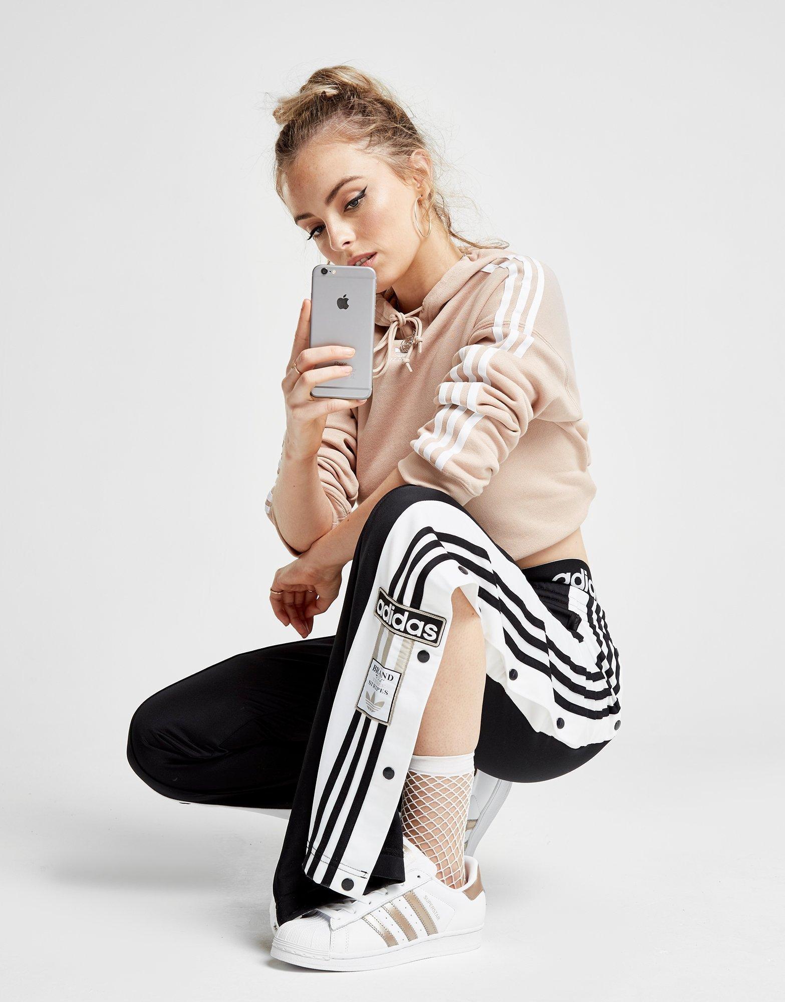 adidas trousers with poppers