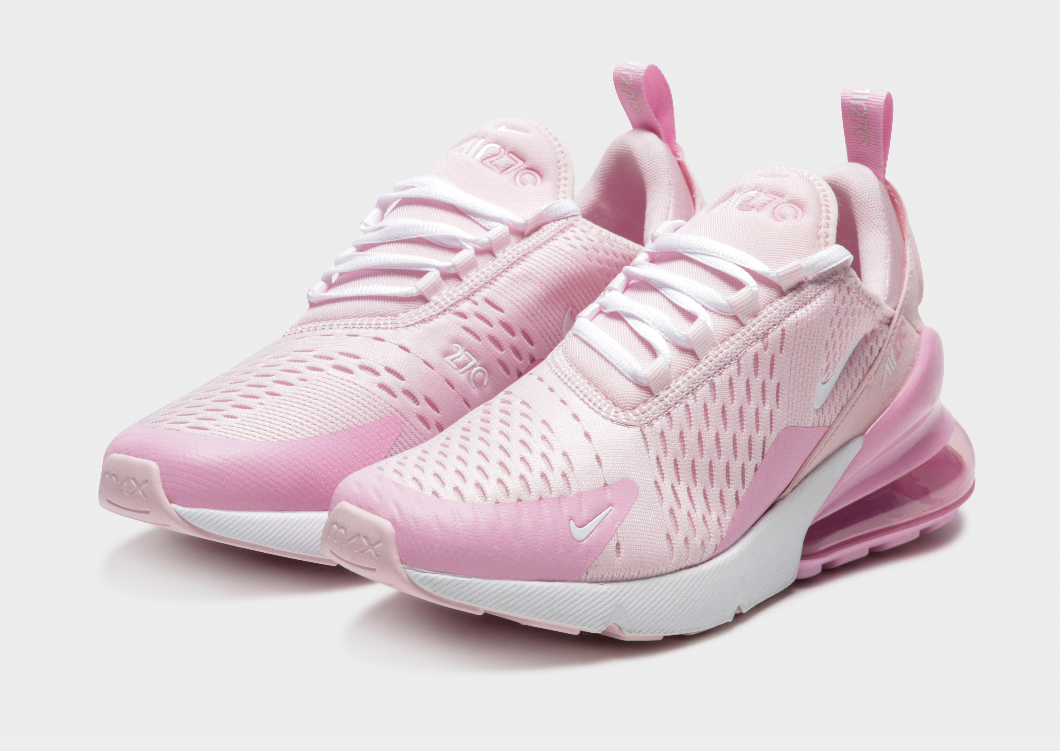 nike air max 270 junior pink and white