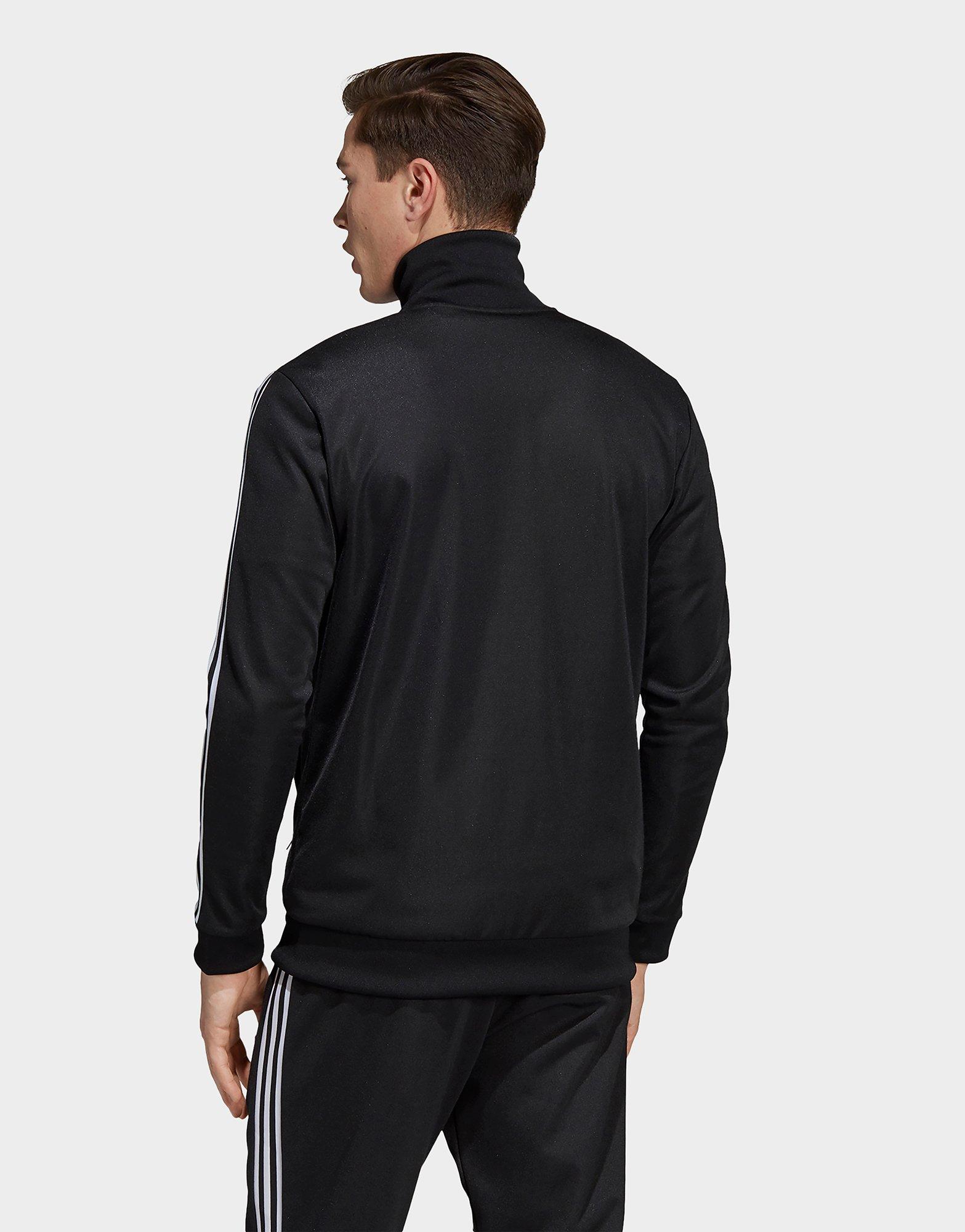 adidas beckenbauer track top black