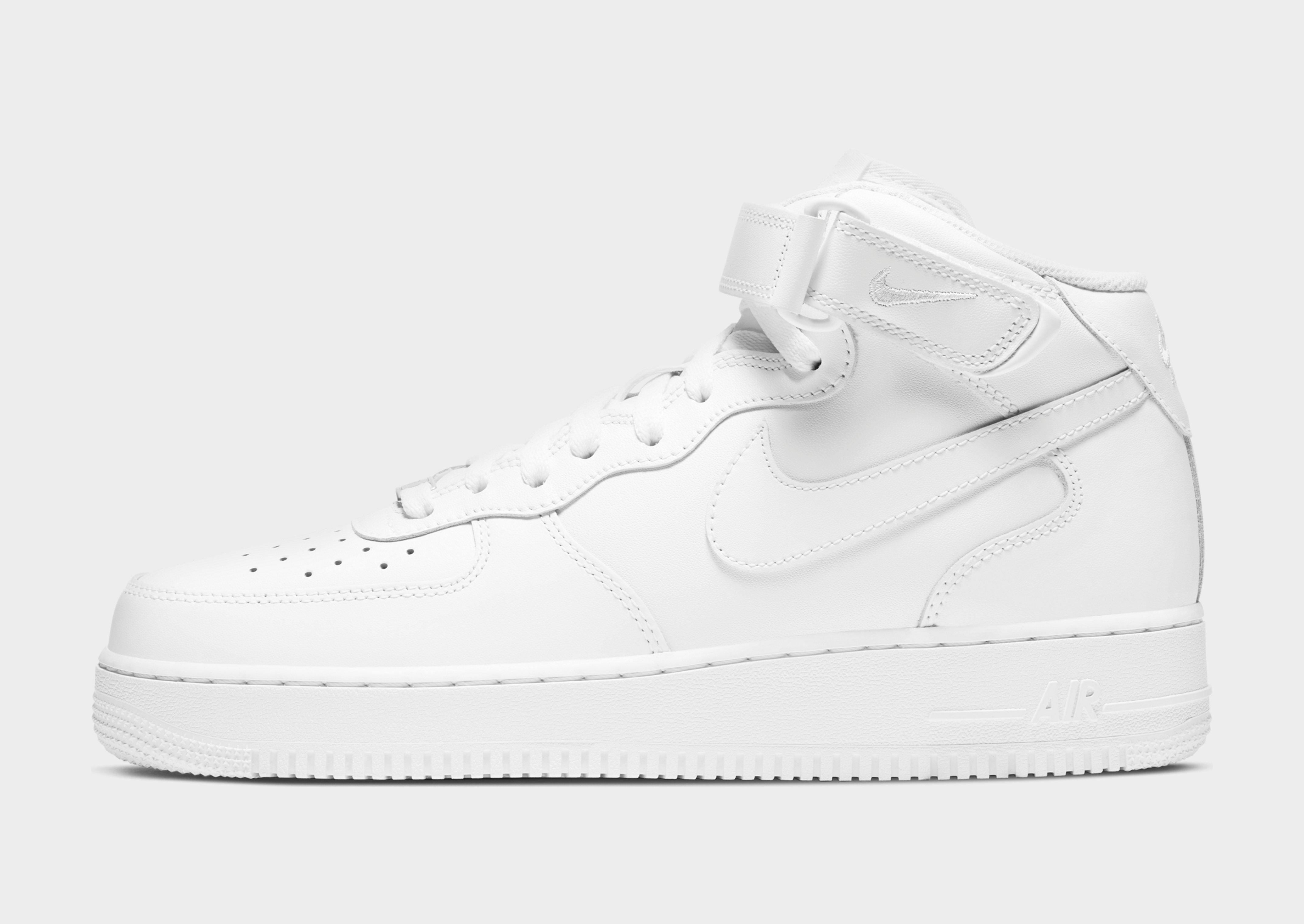 White Nike Air Force 1 Mid '07 - JD Sports Singapore