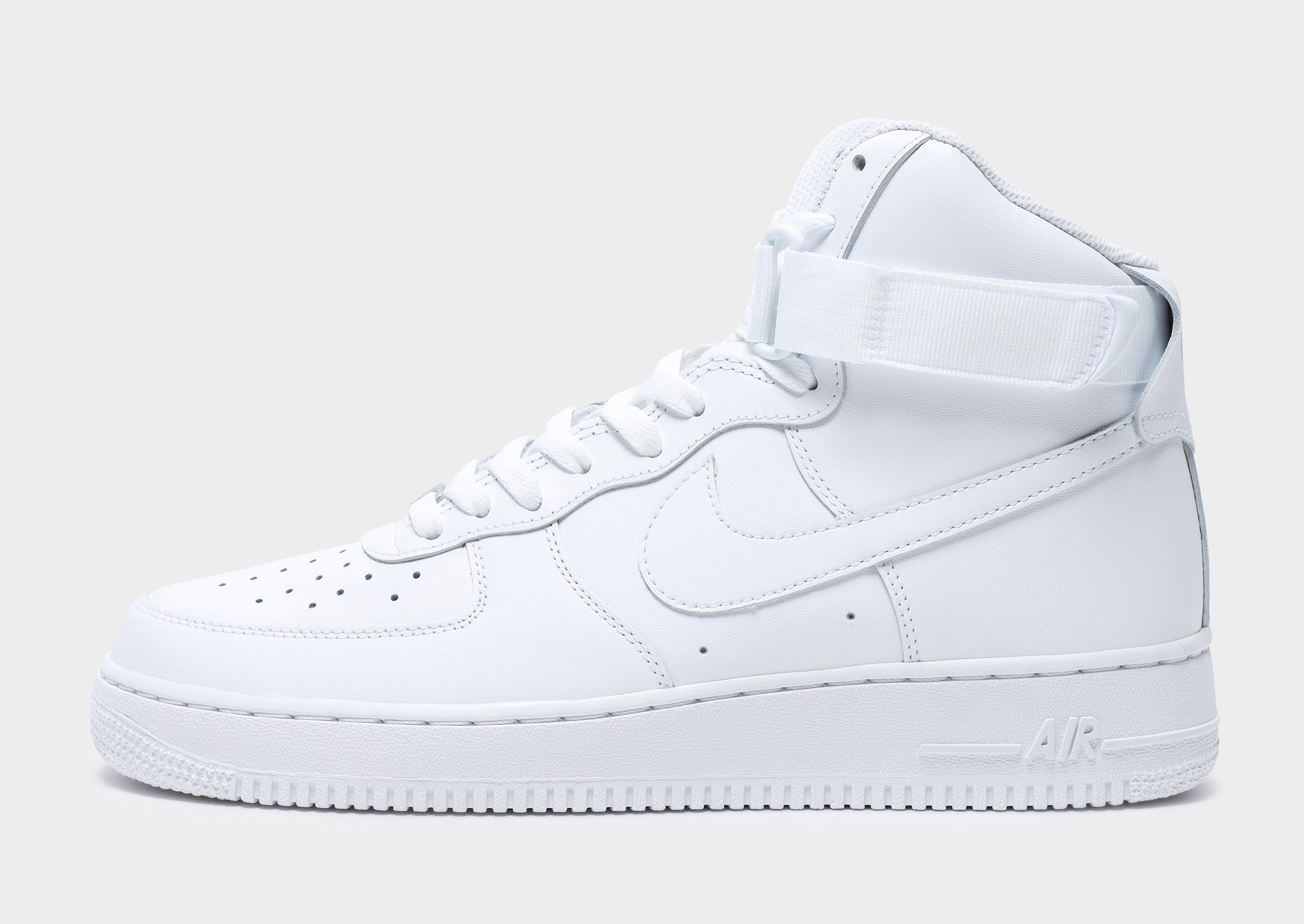 White nike air force high store tops womens