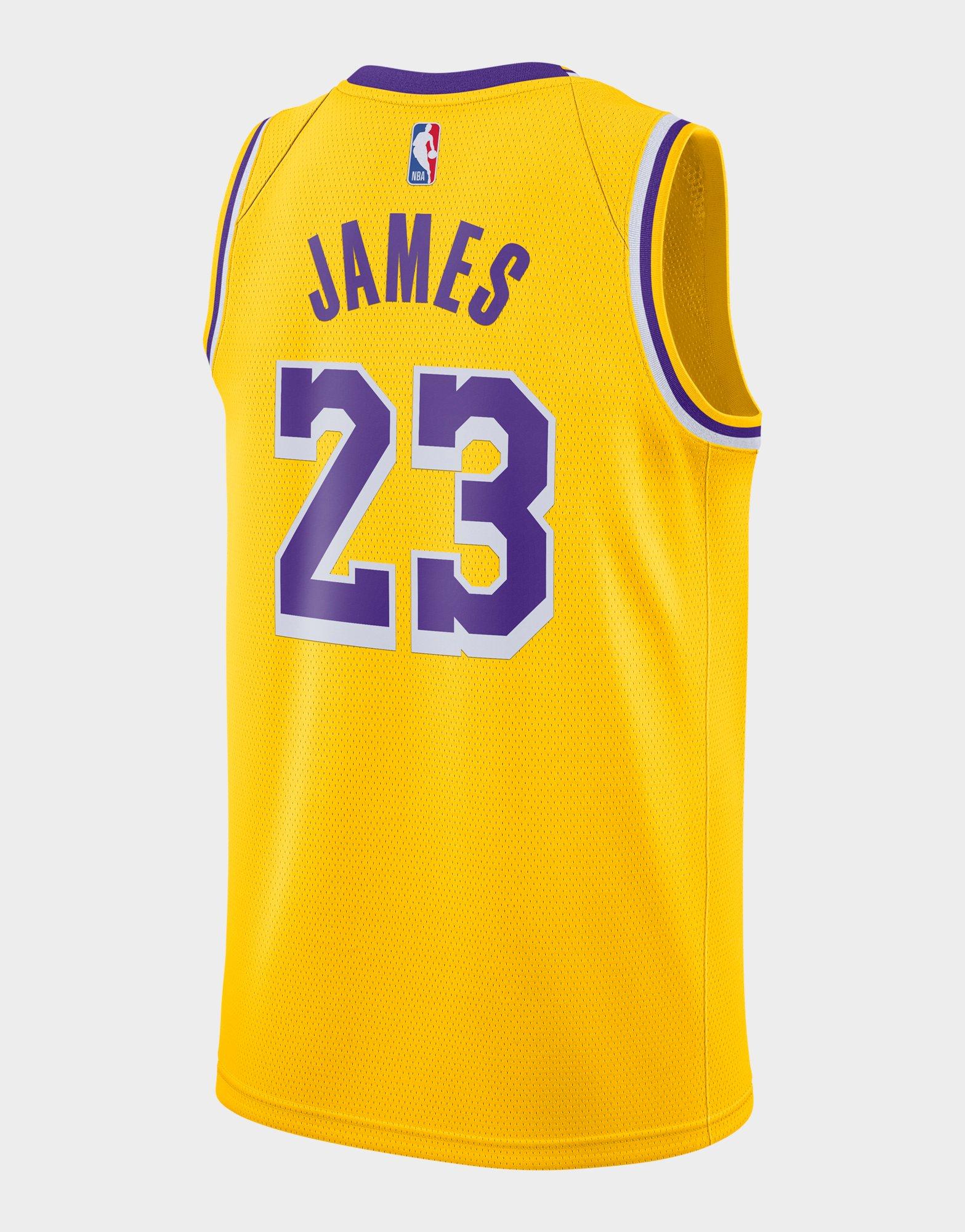 lebron james lakers nike jersey