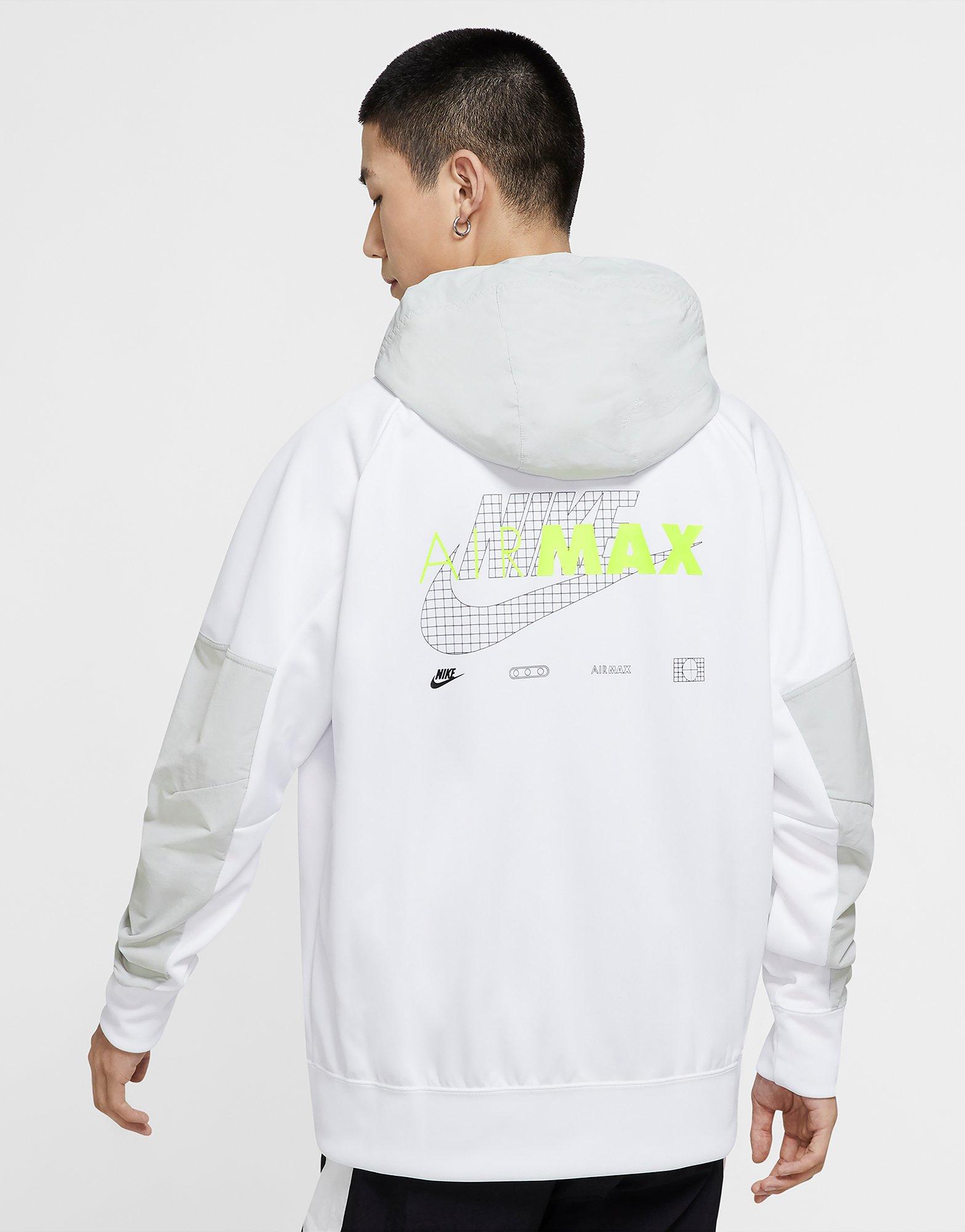 nike air max sweatshirt white