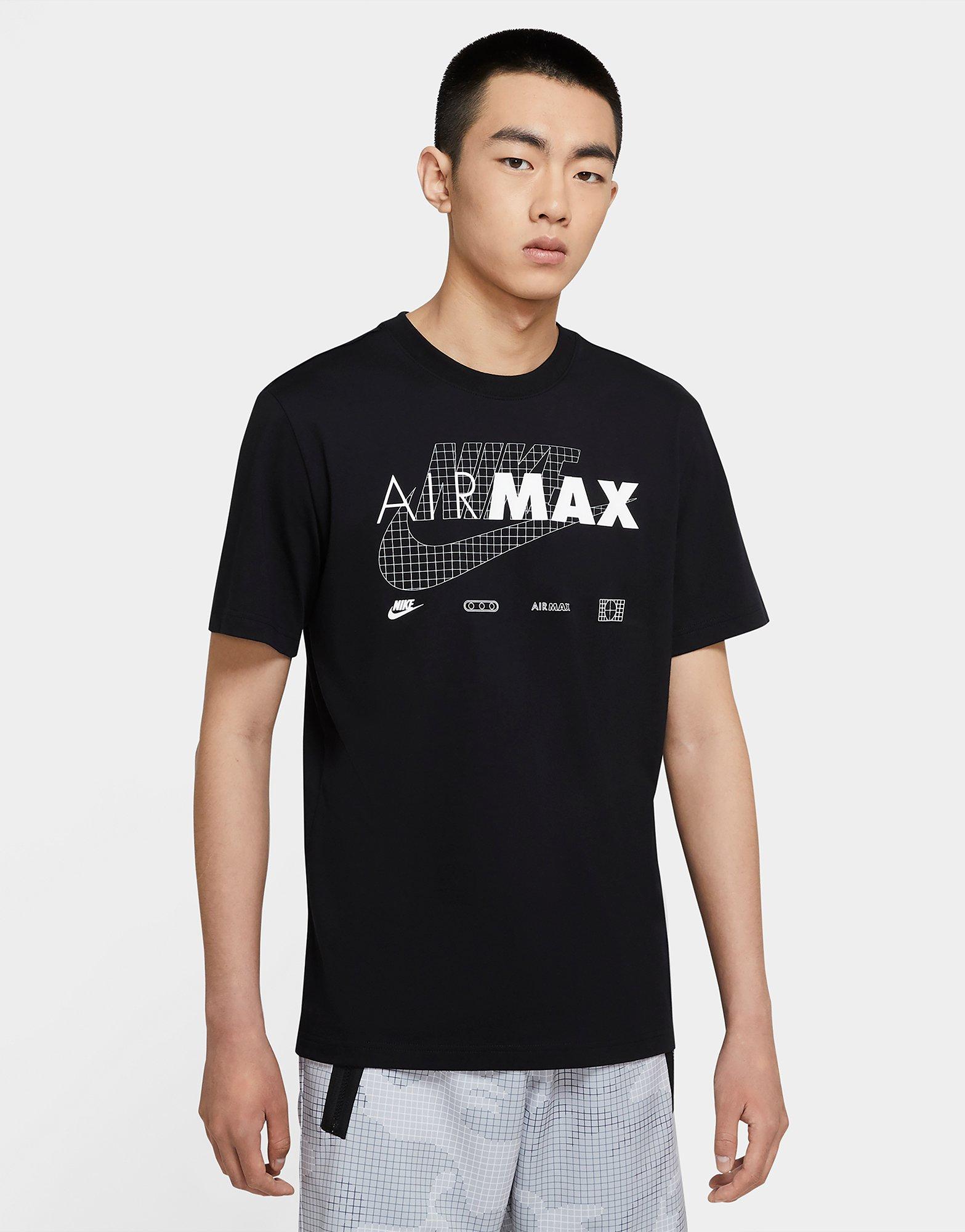 nike air max t shirt black