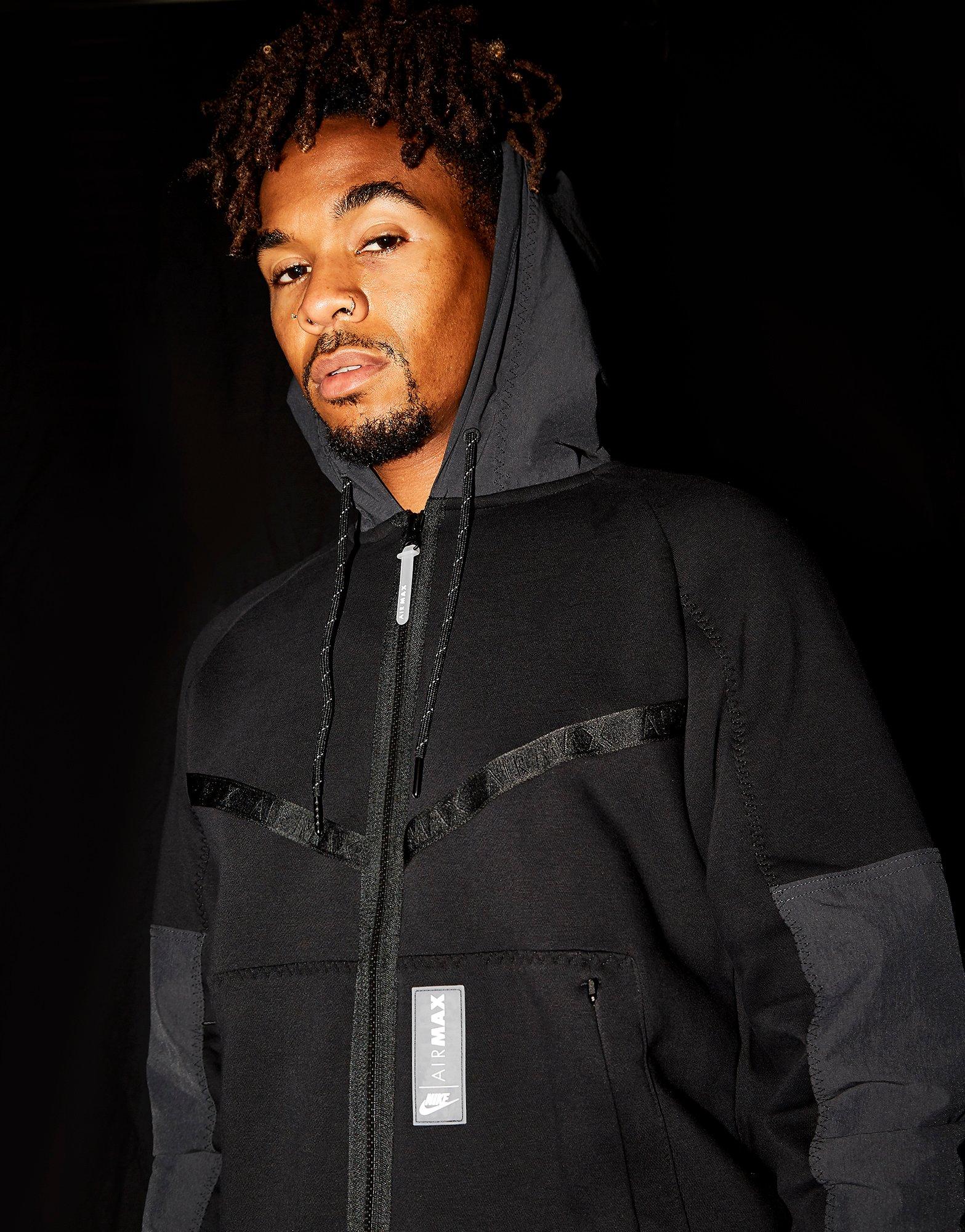 mens nike chevron full zip hoodie