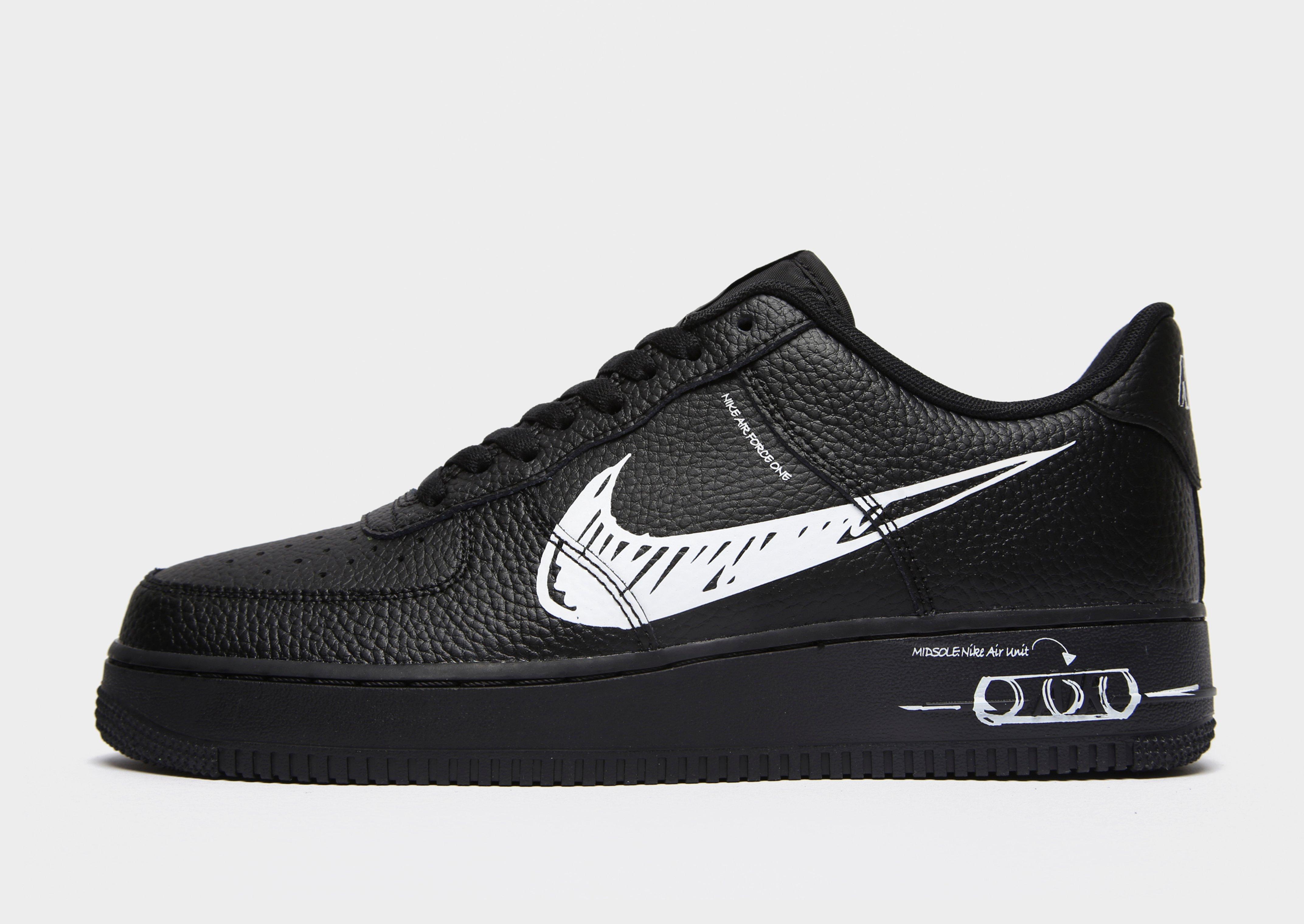 nike air force one lv8 black