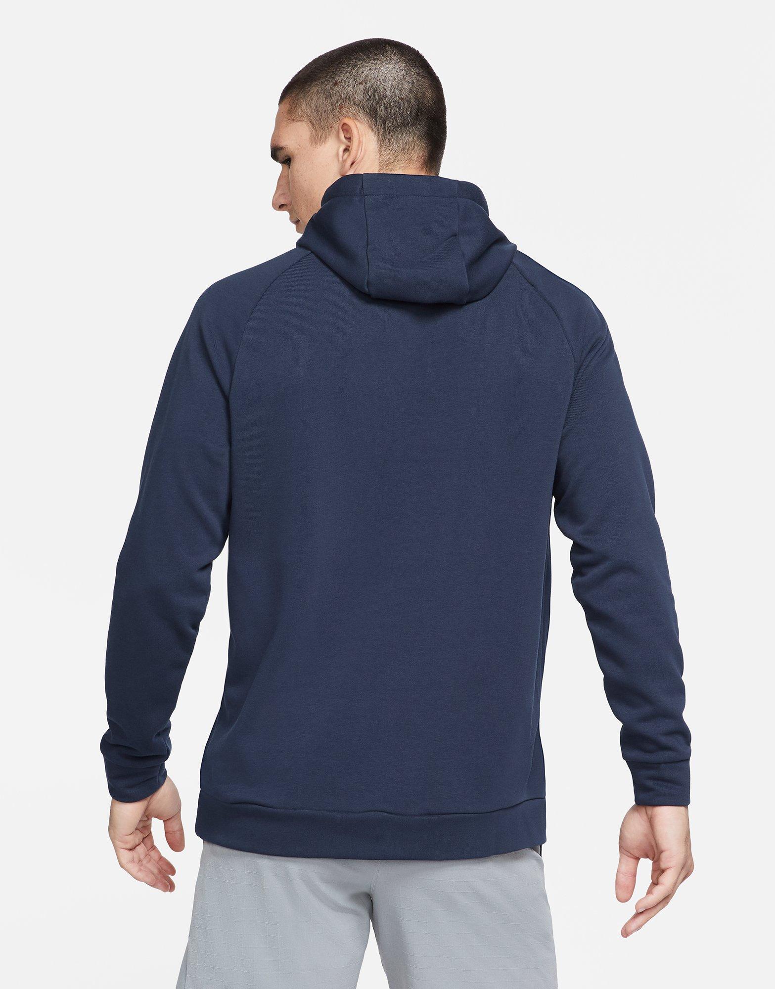 blue nike dri fit hoodie