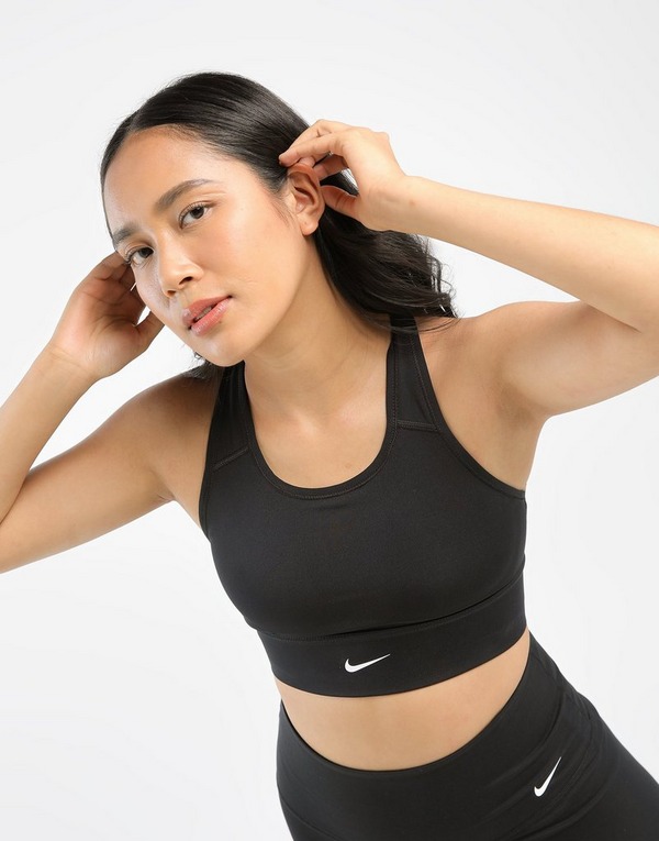Nike Swoosh Medium-Support 1-Piece Padded Longline Sports Bra