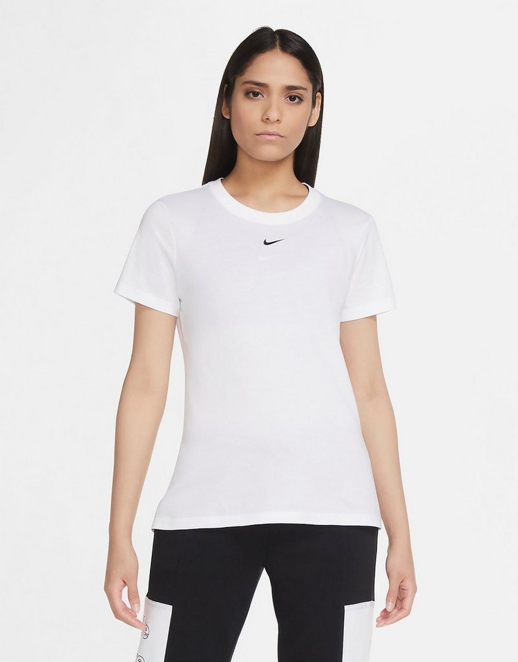 White Nike Essential Slim T-Shirt | JD Sports