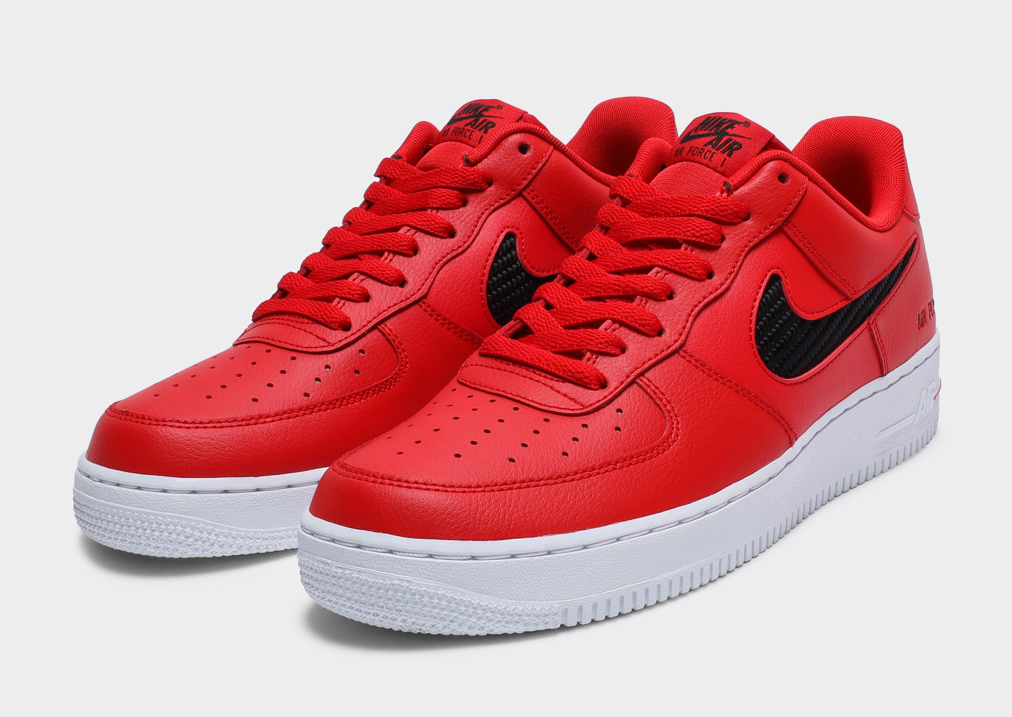 air force 1 full red