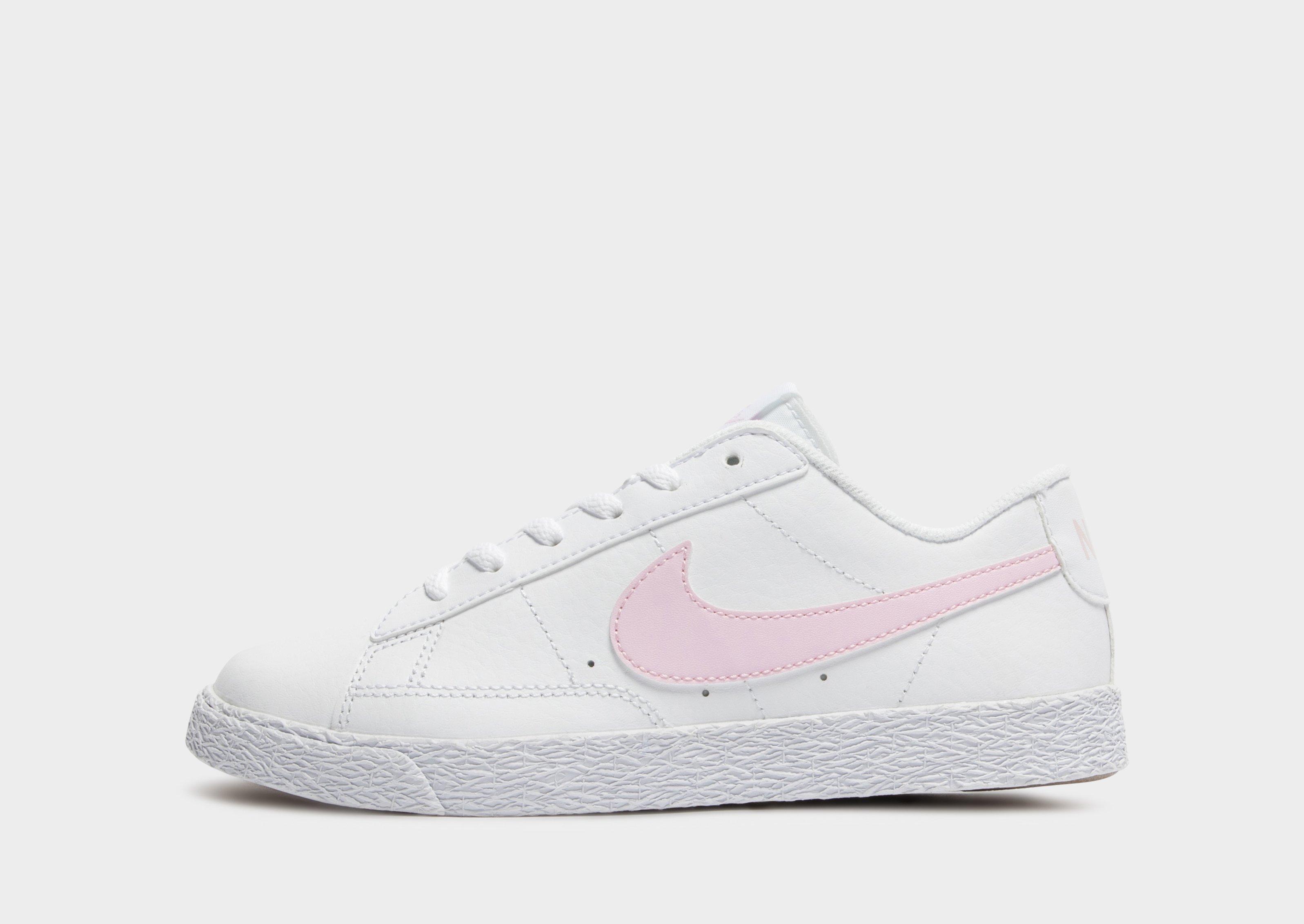 pink nike blazer low