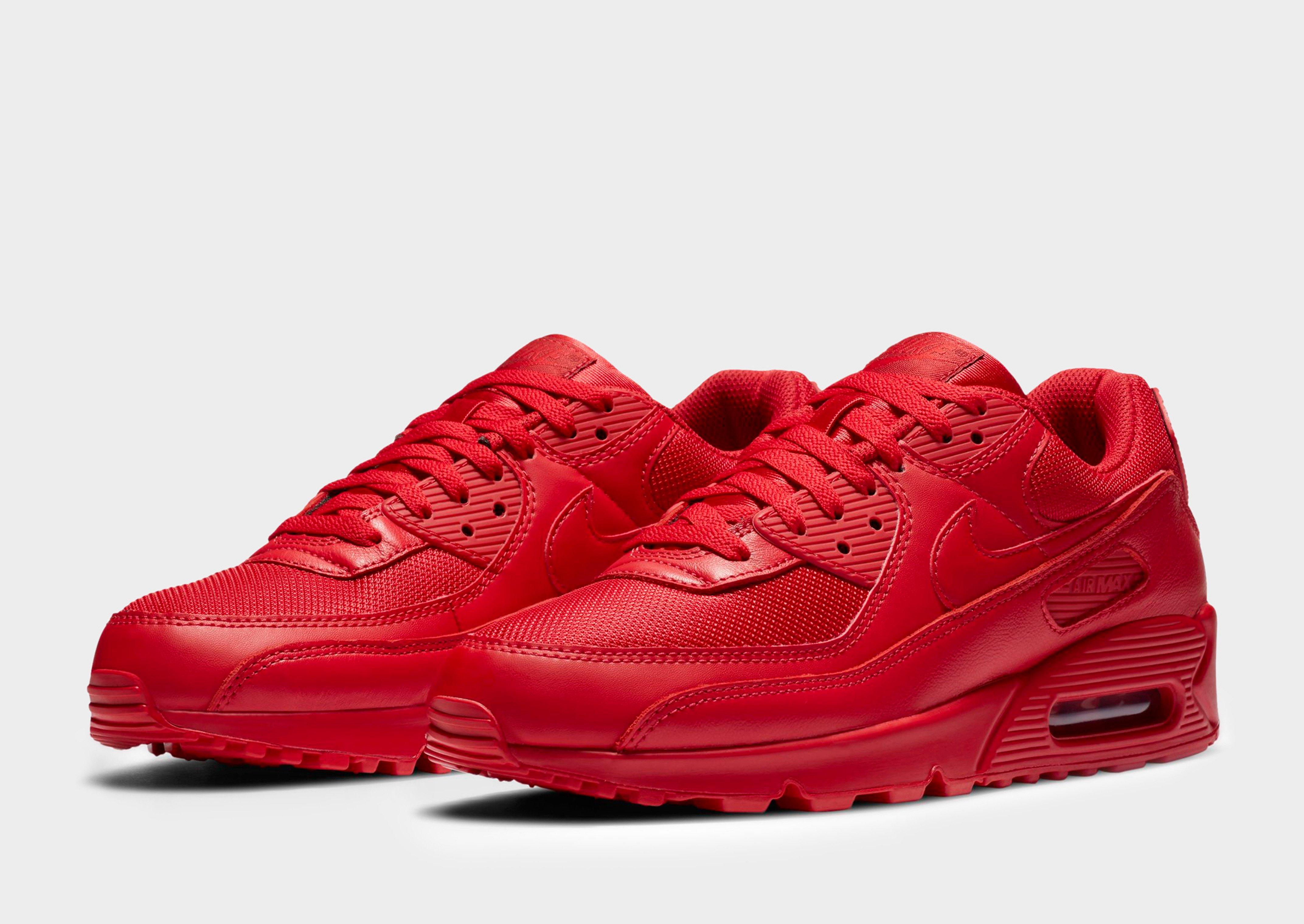 air max 90s all red