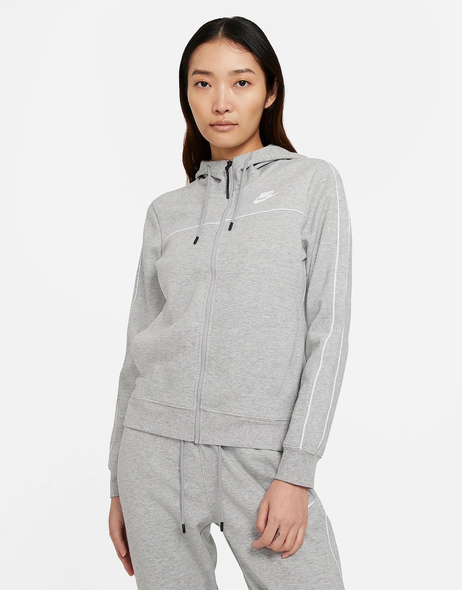 grey zip up tracksuit womens