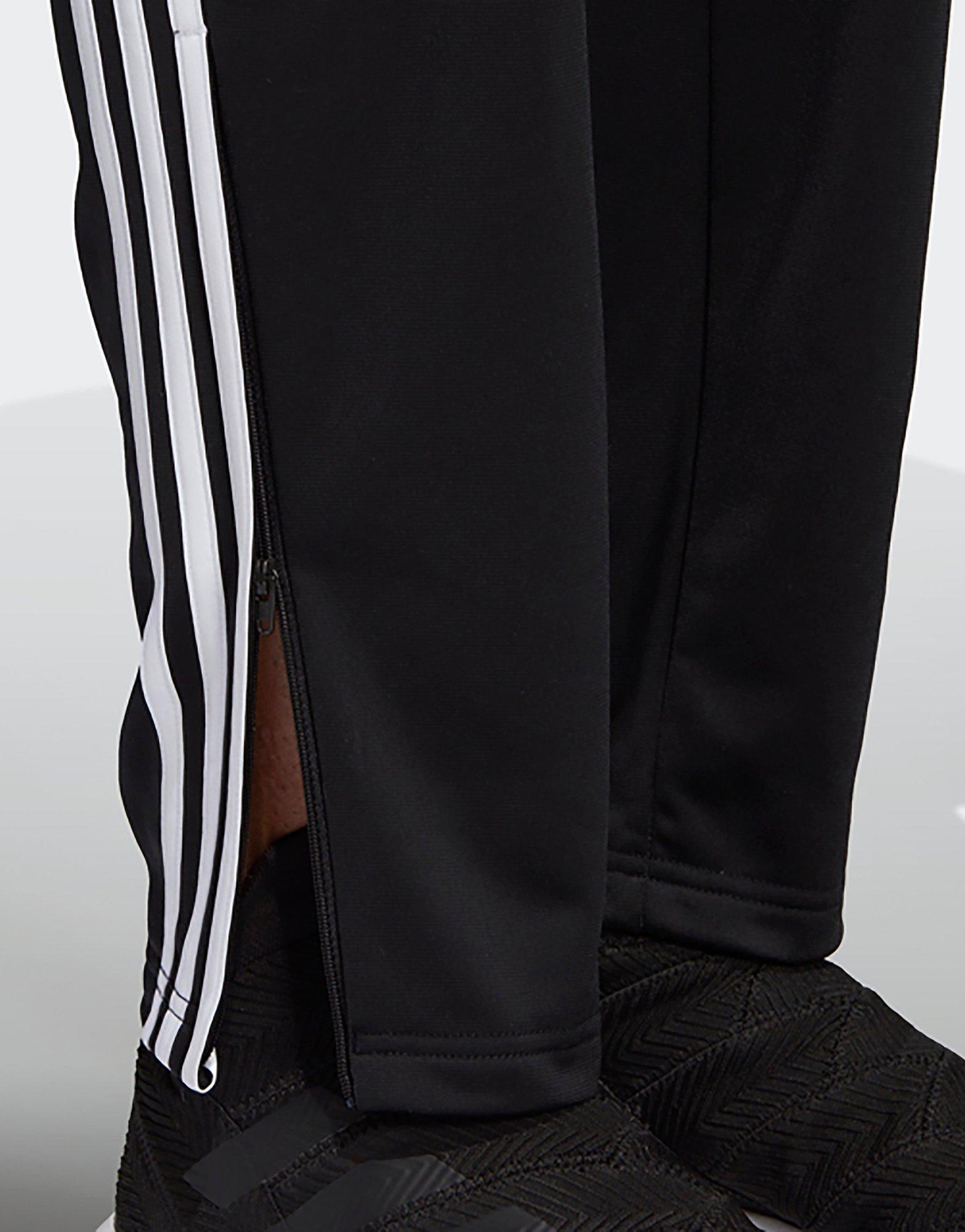 adidas black polyester tracksuit